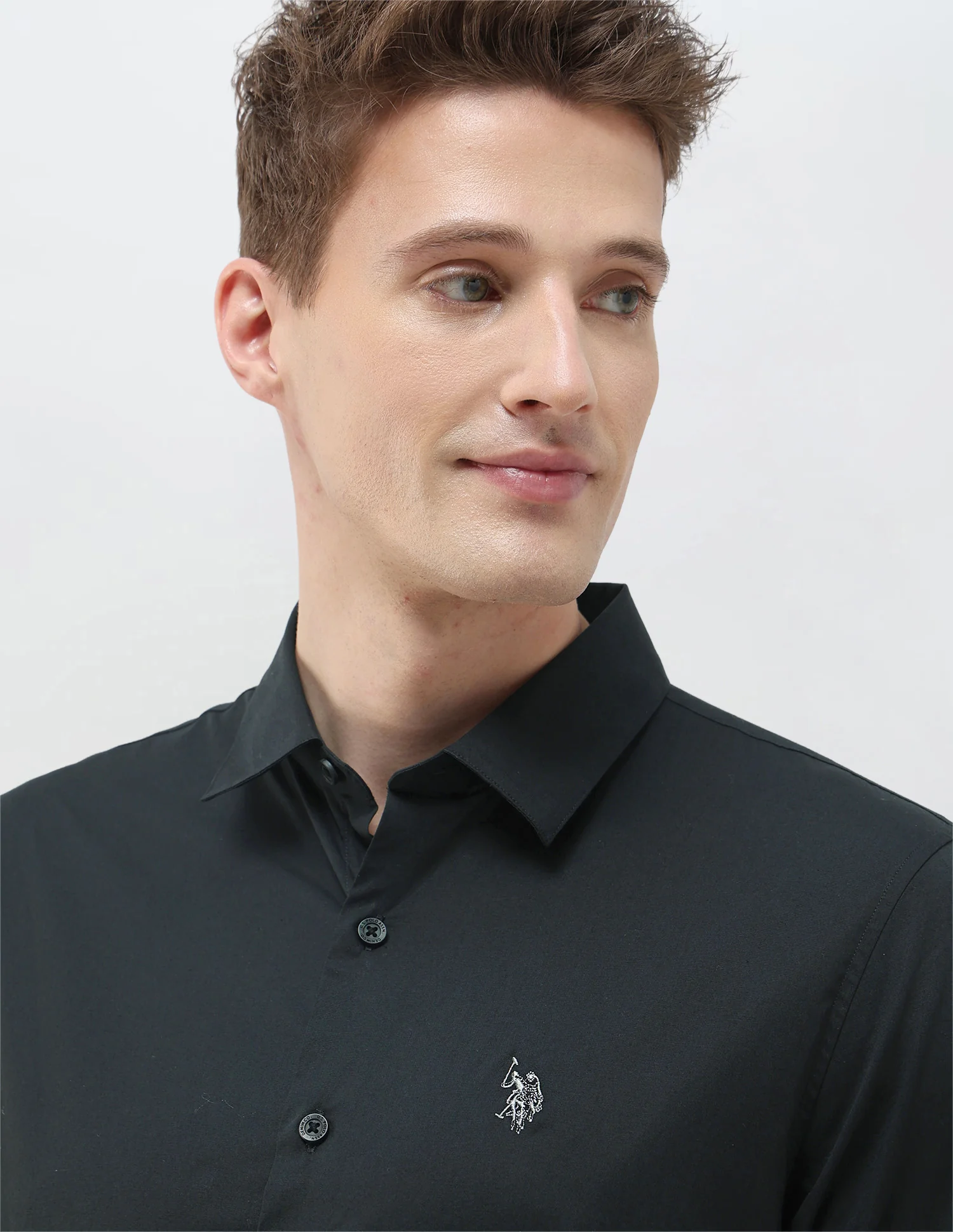 Black & Gold Regular Fit Shirt - Image 7