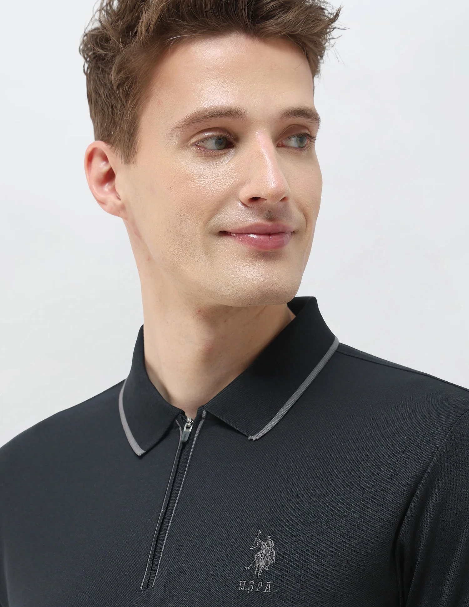 Black & Gold Slim Fit Polo Shirt - Image 7