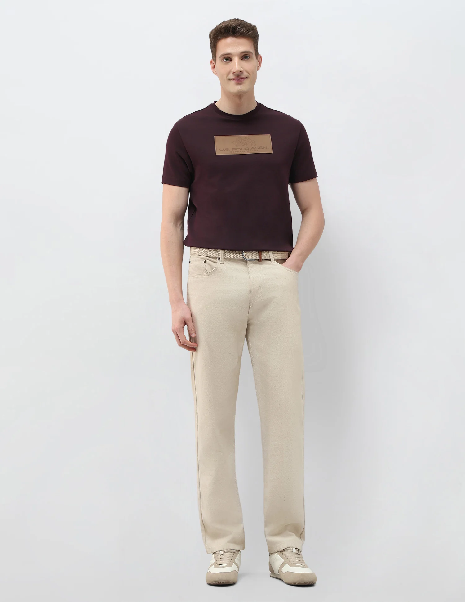 Black & Gold Brand Embossed Slim Fit T-Shirt - Image 3