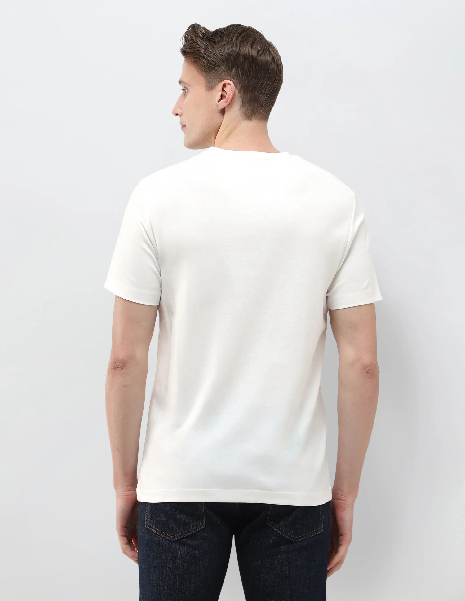 Black & Gold Brand Embossed Slim Fit T-Shirt - Image 5