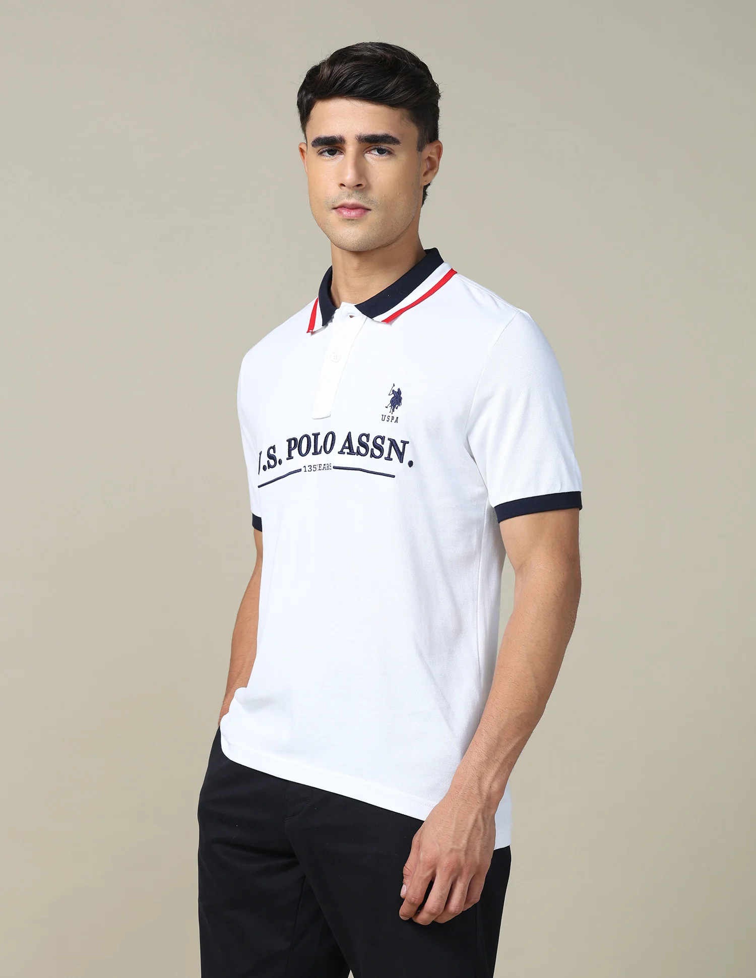 Boxy Fit Brand Embroidered Polo Shirt - Image 4