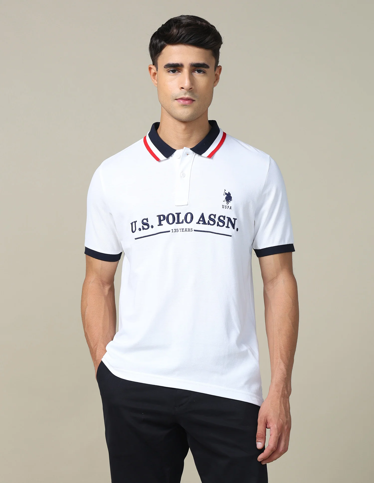 Boxy Fit Brand Embroidered Polo Shirt - Image 6