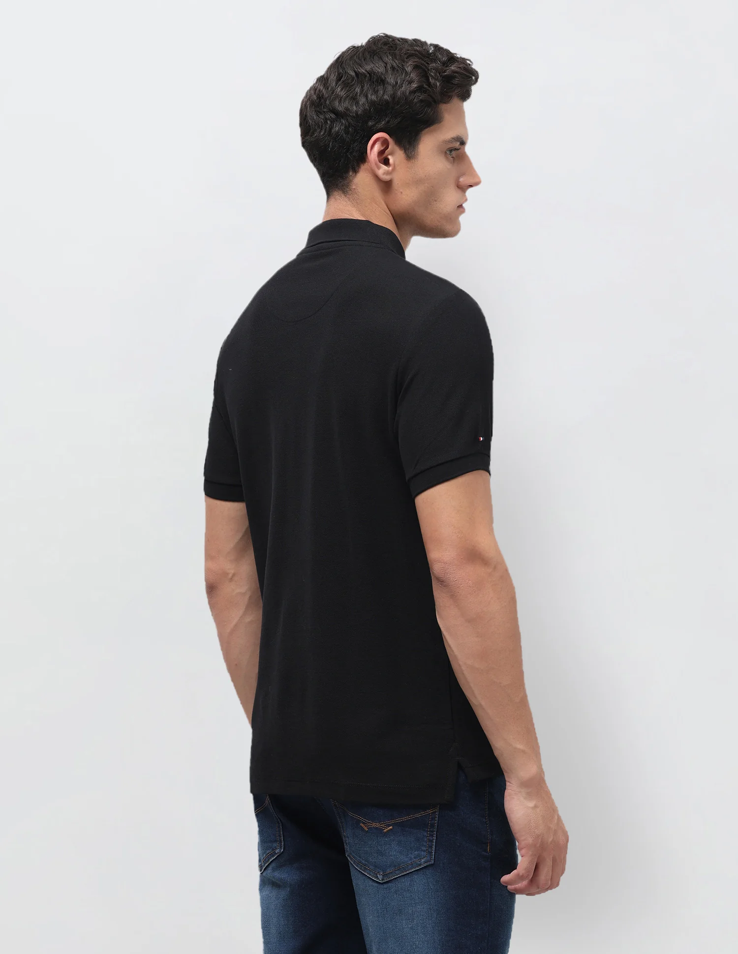 Brand Applique Slim Fit Polo Shirt - Image 5