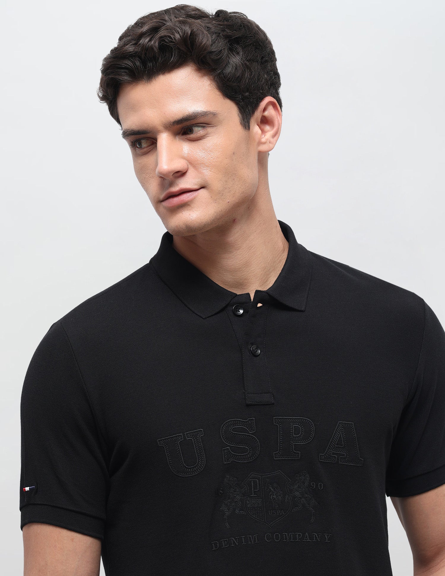 Brand Applique Slim Fit Polo Shirt - Image 7