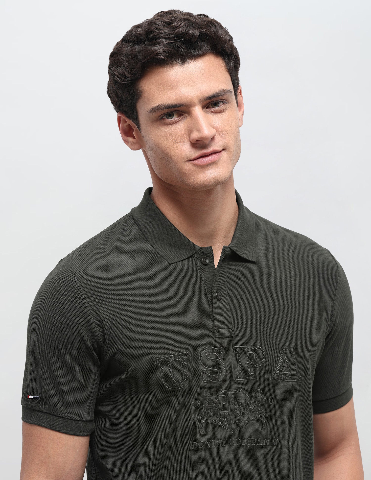 Brand Applique Slim Fit Polo Shirt - Image 7