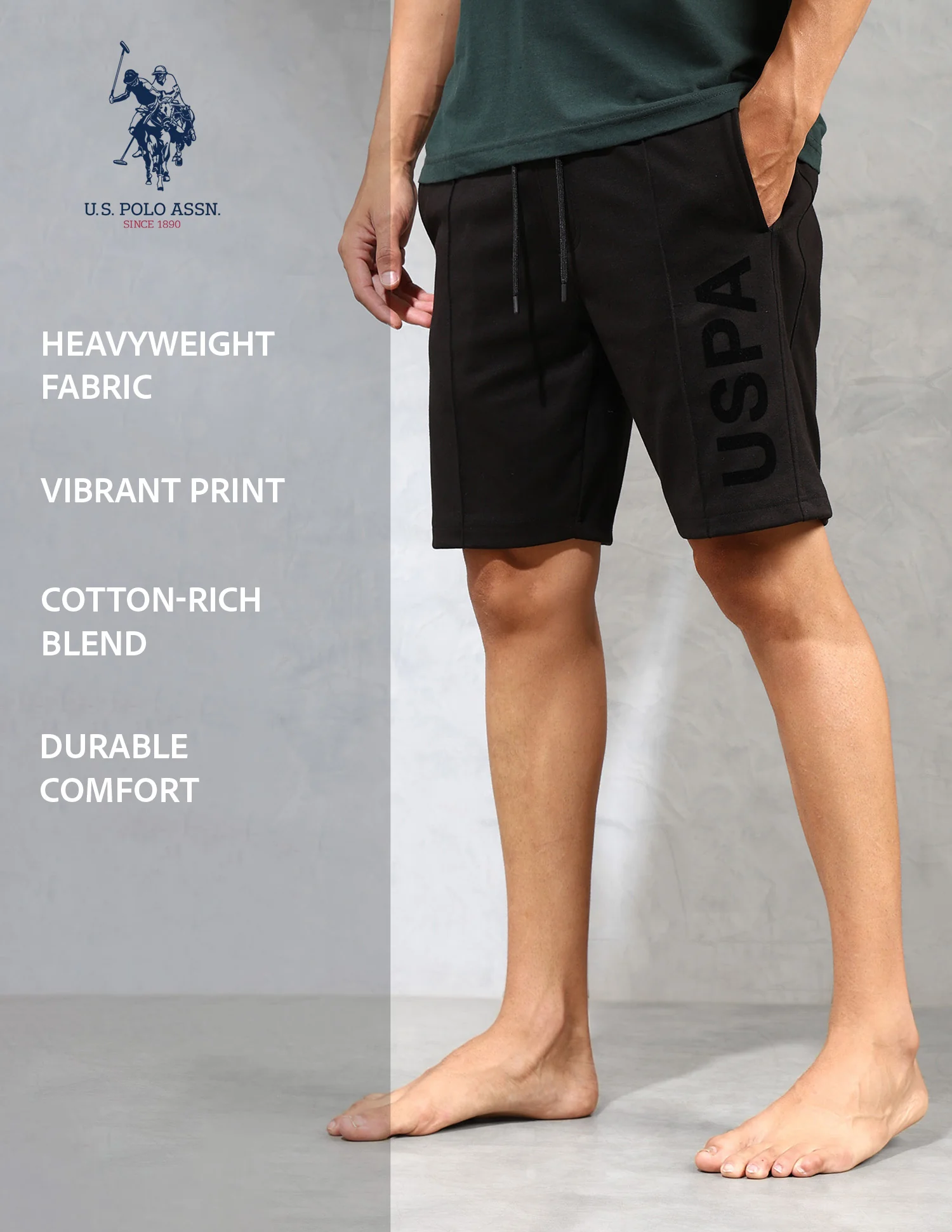 Brand Appliqued OES06 Lounge Shorts - Pack Of 1 - Image 9