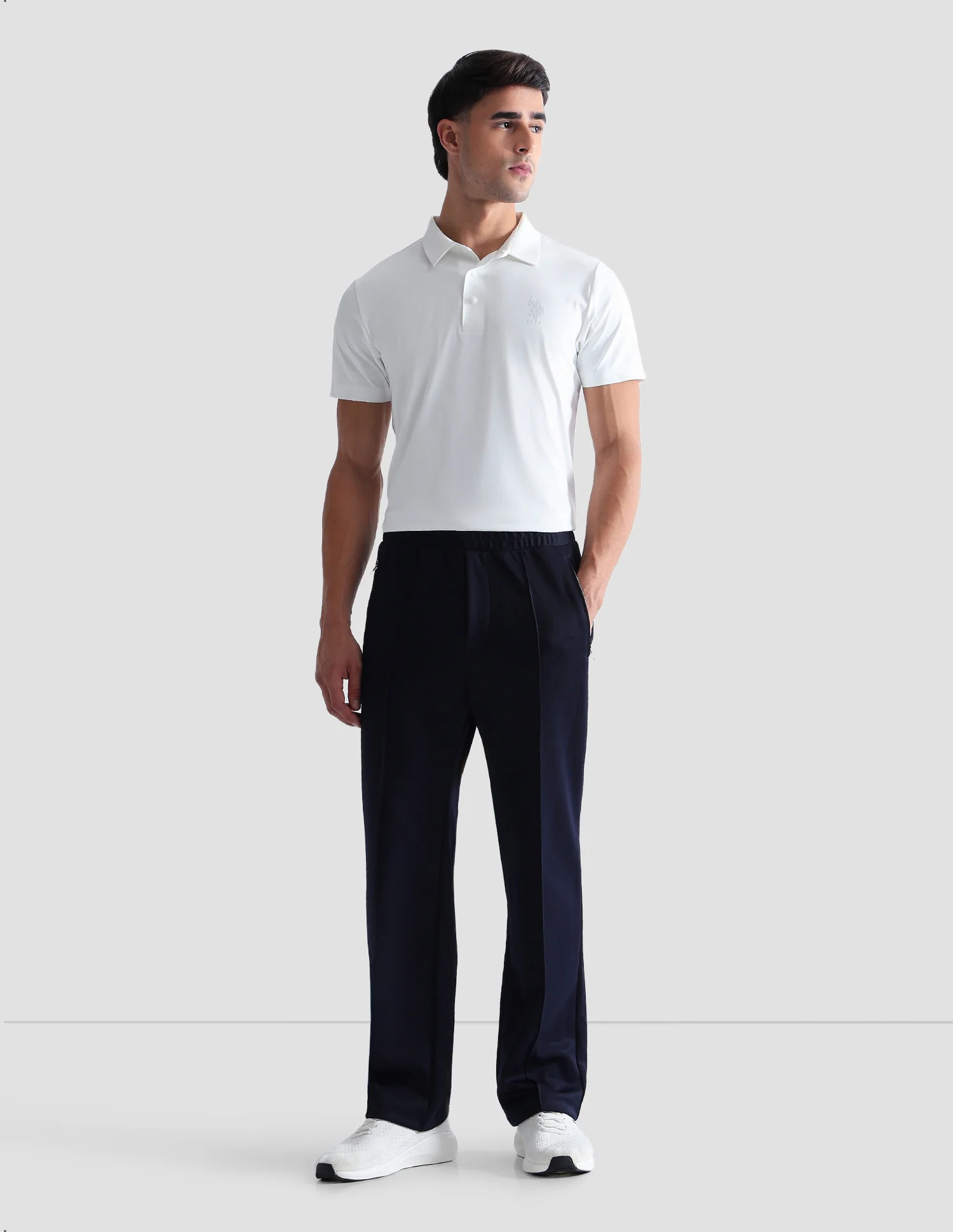 Brand Embossed Active Polo Shirt - Image 3