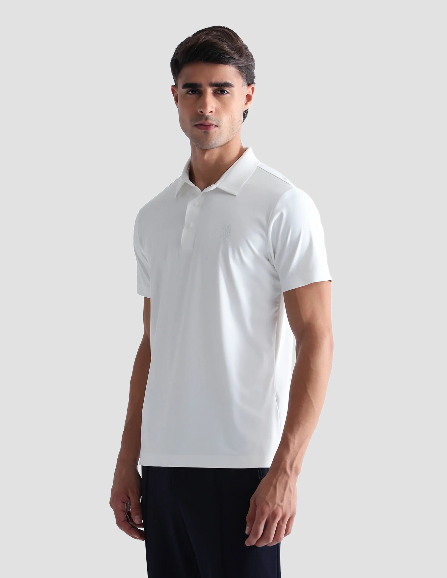 Brand Embossed Active Polo Shirt - Image 4