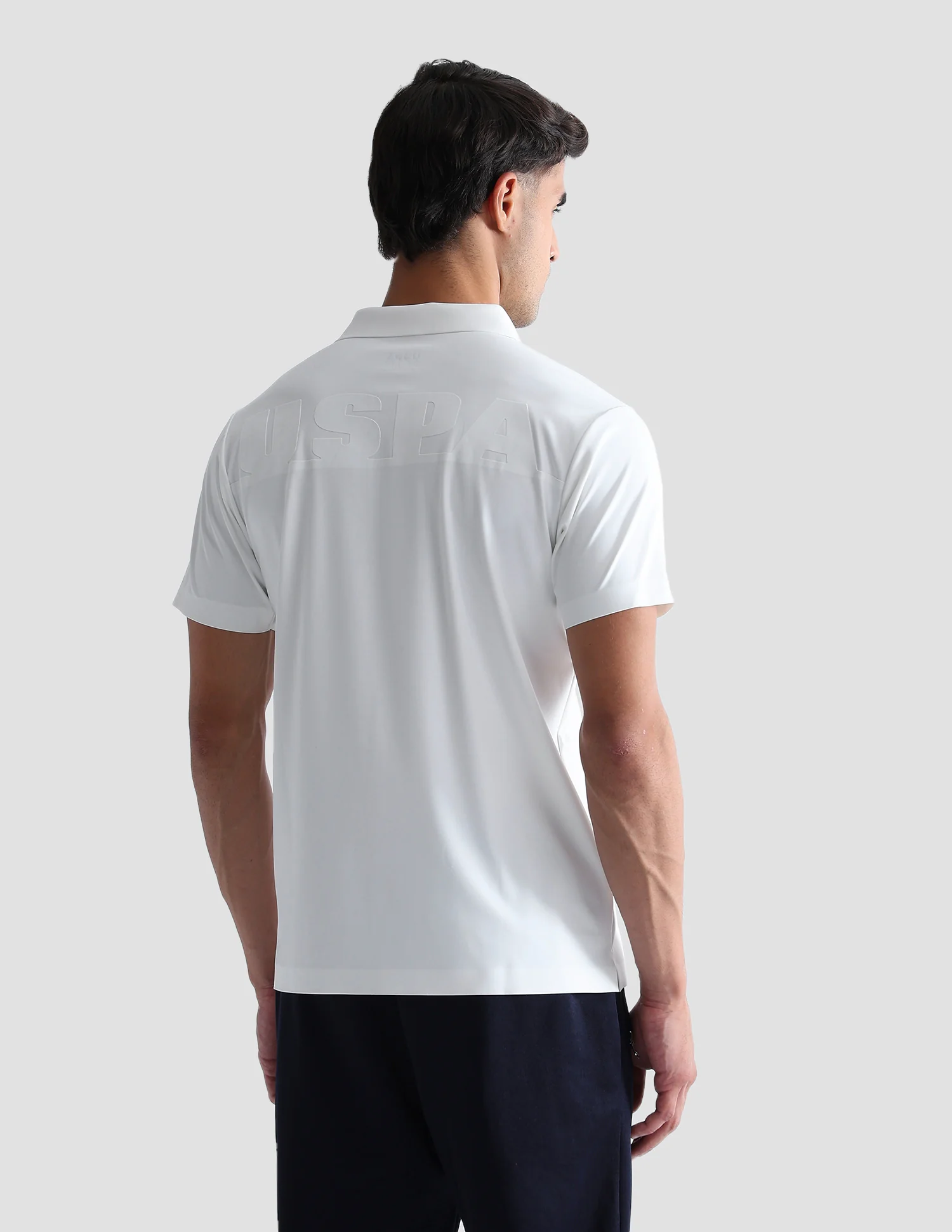 Brand Embossed Active Polo Shirt - Image 5