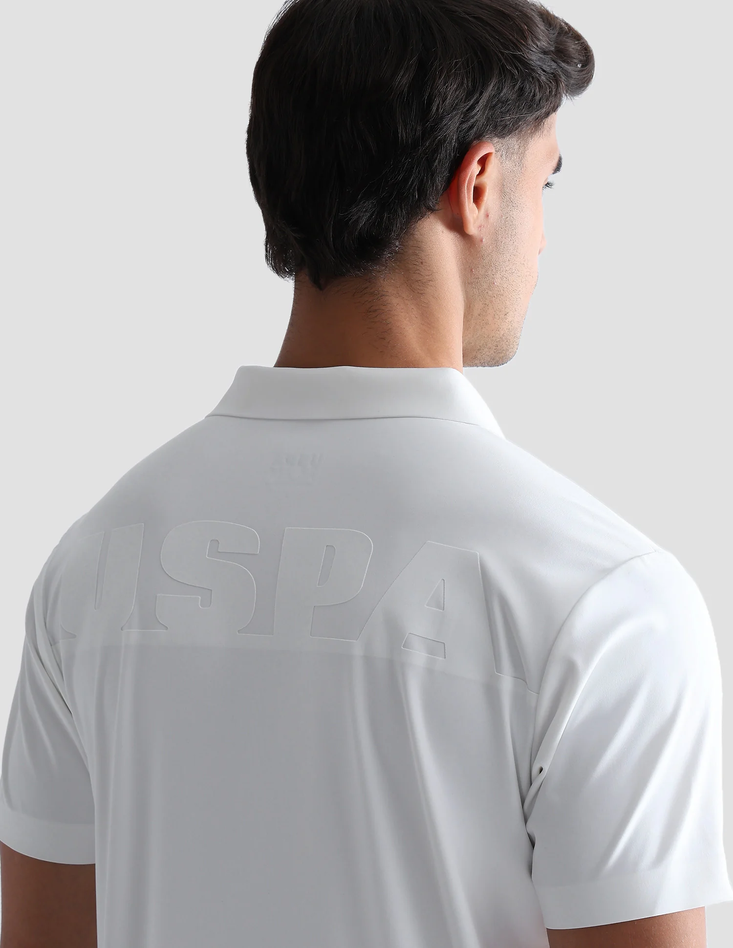 Brand Embossed Active Polo Shirt - Image 9