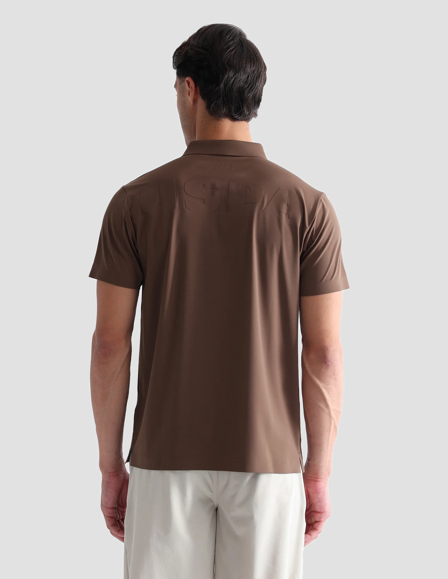 Brand Embossed Active Polo Shirt - Image 5