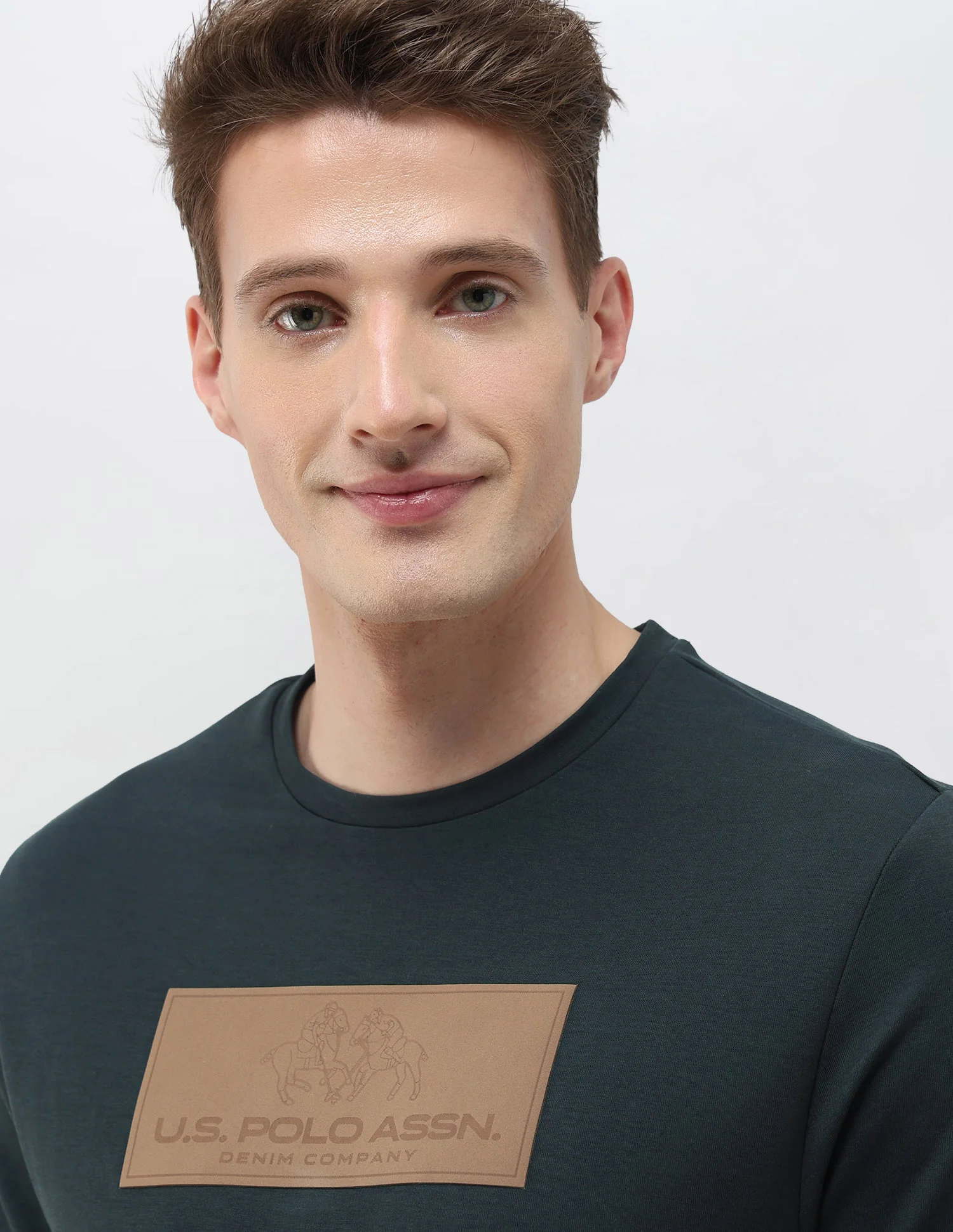 Brand Embossed Black & Gold Slim Fit T-Shirt - Image 7