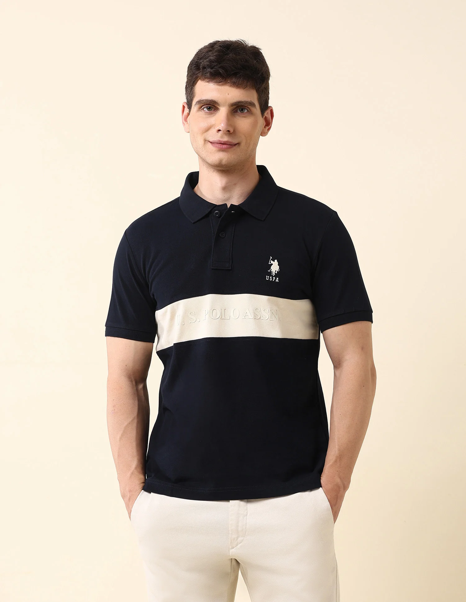 Brand Embossed Classic Polo Shirt - Image 6