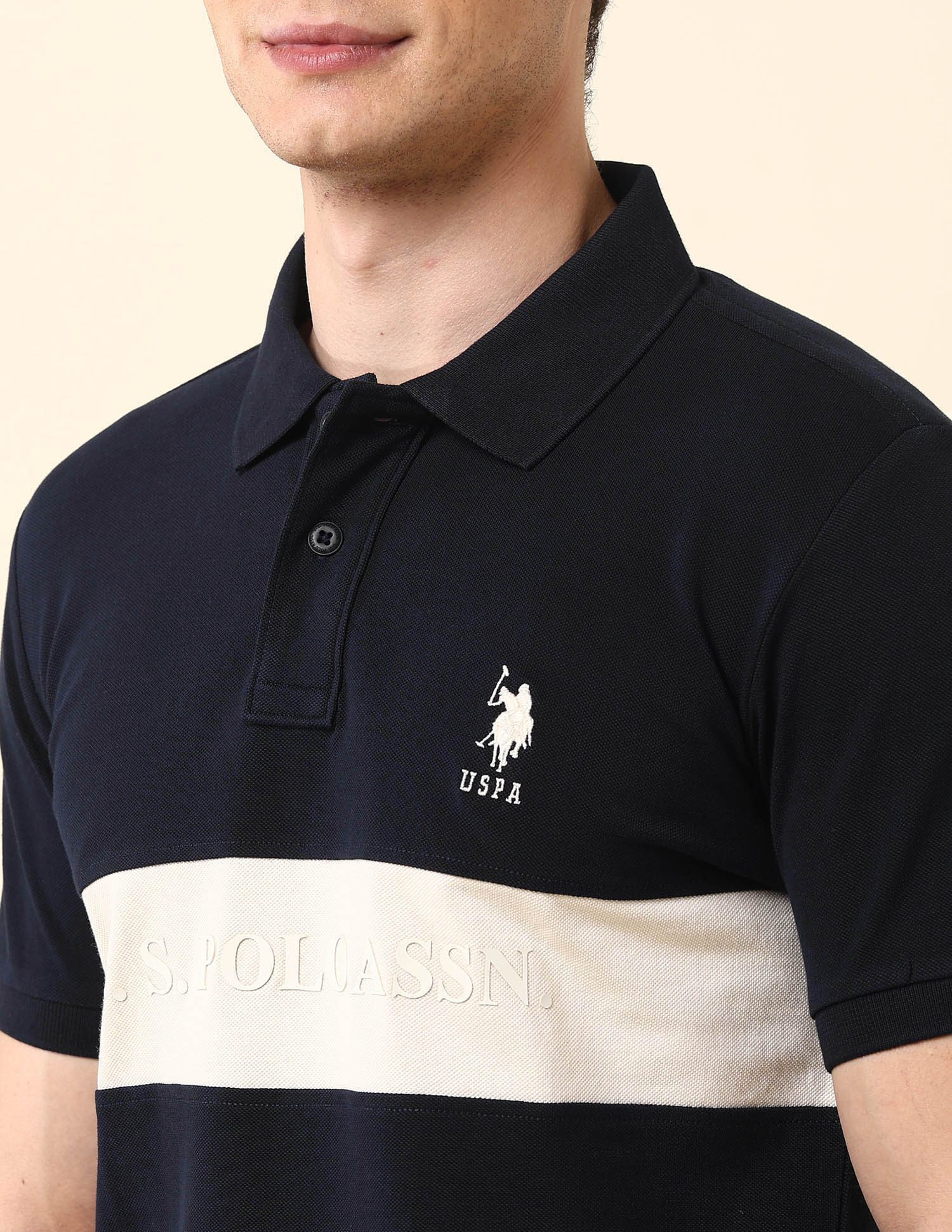 Brand Embossed Classic Polo Shirt - Image 7