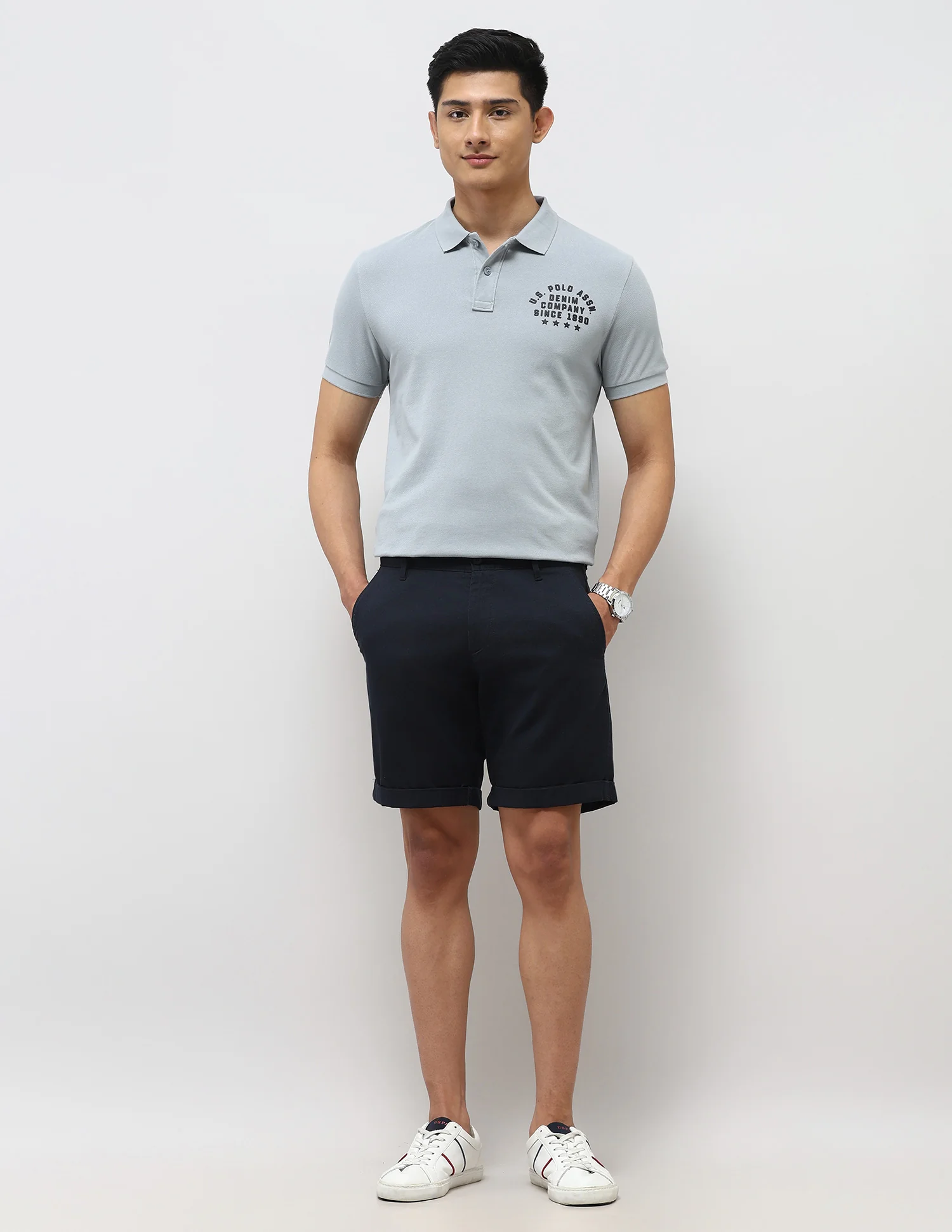 Brand Embossed Muscle Fit Polo Shirt - Image 3