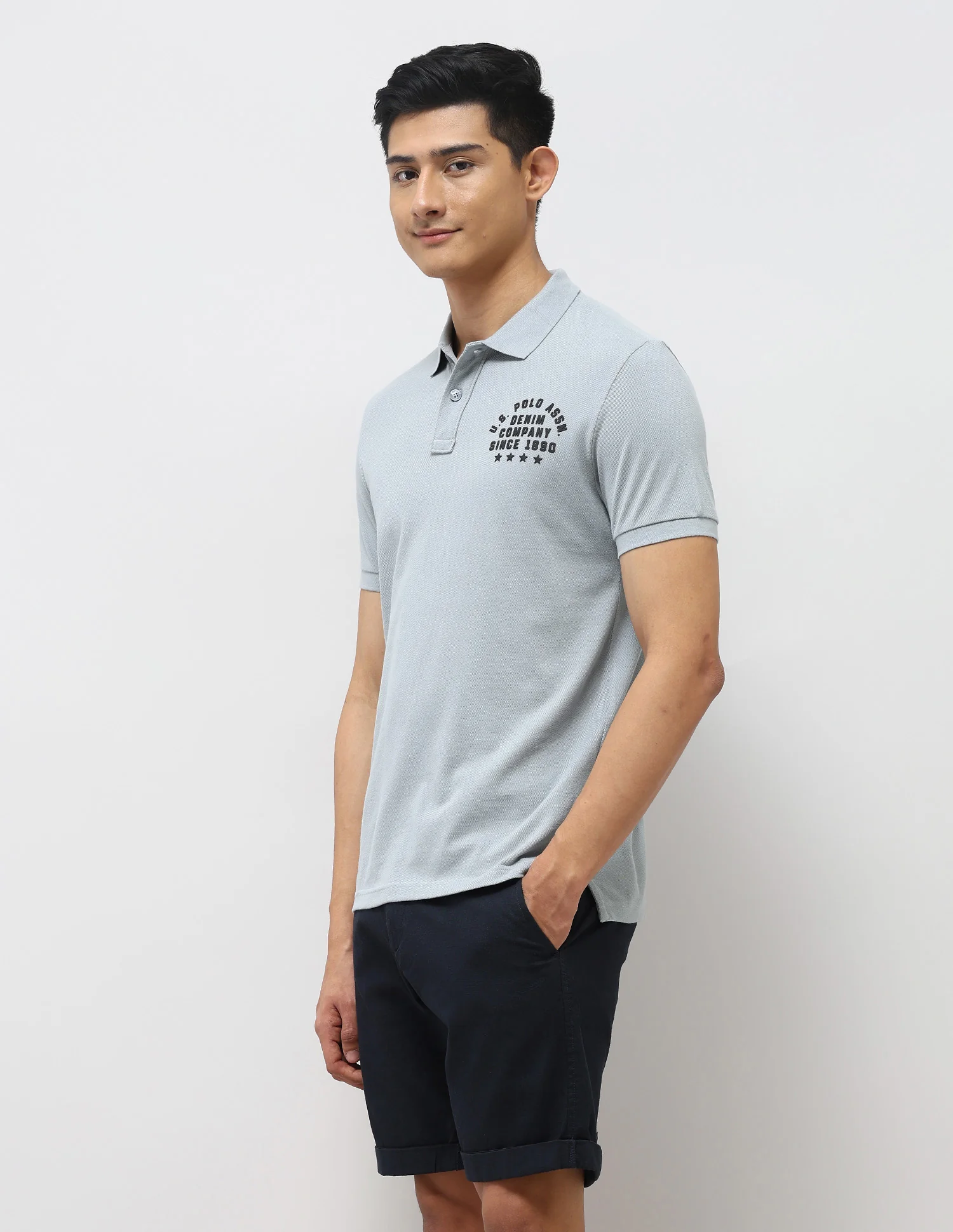 Brand Embossed Muscle Fit Polo Shirt - Image 4