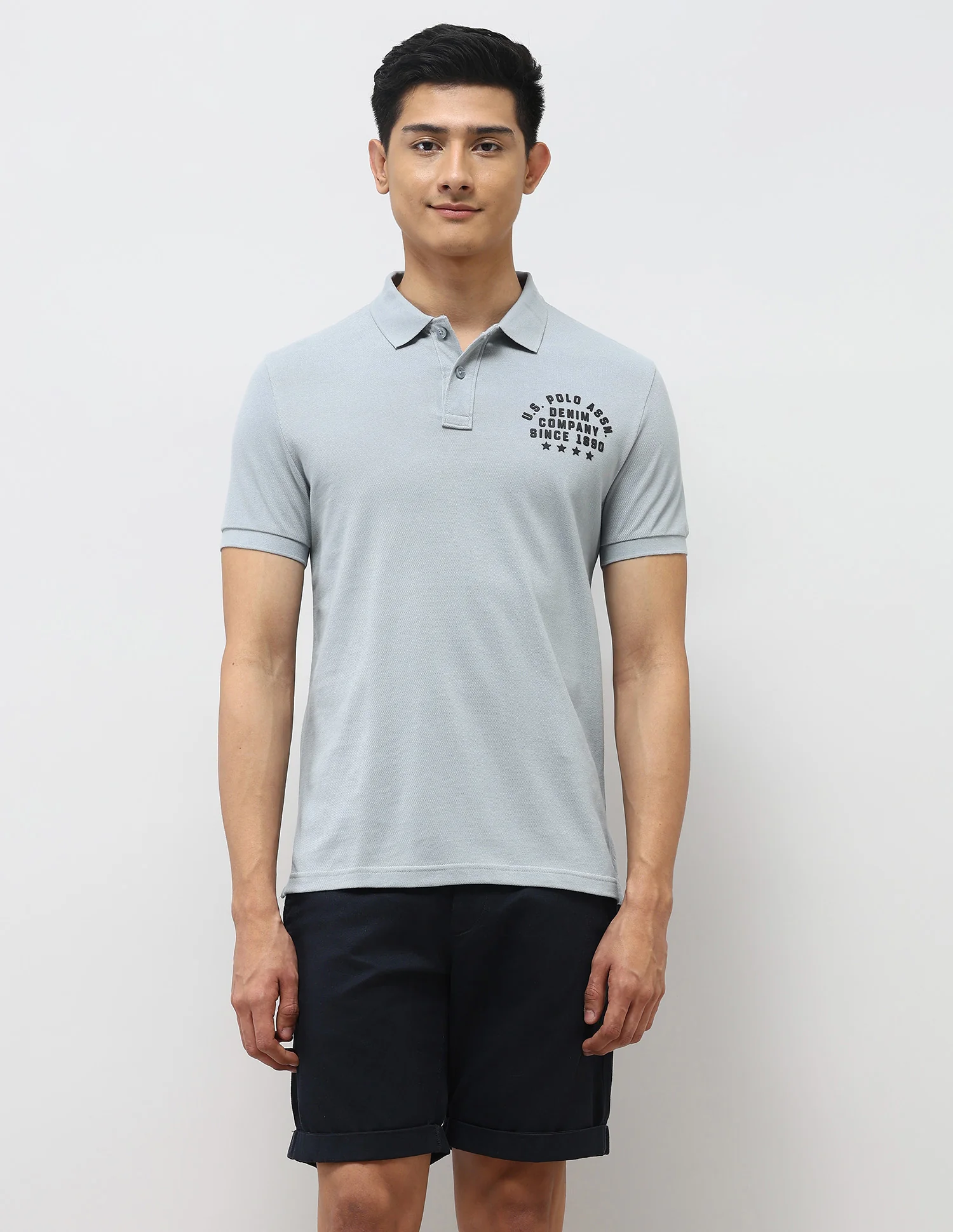 Brand Embossed Muscle Fit Polo Shirt - Image 6