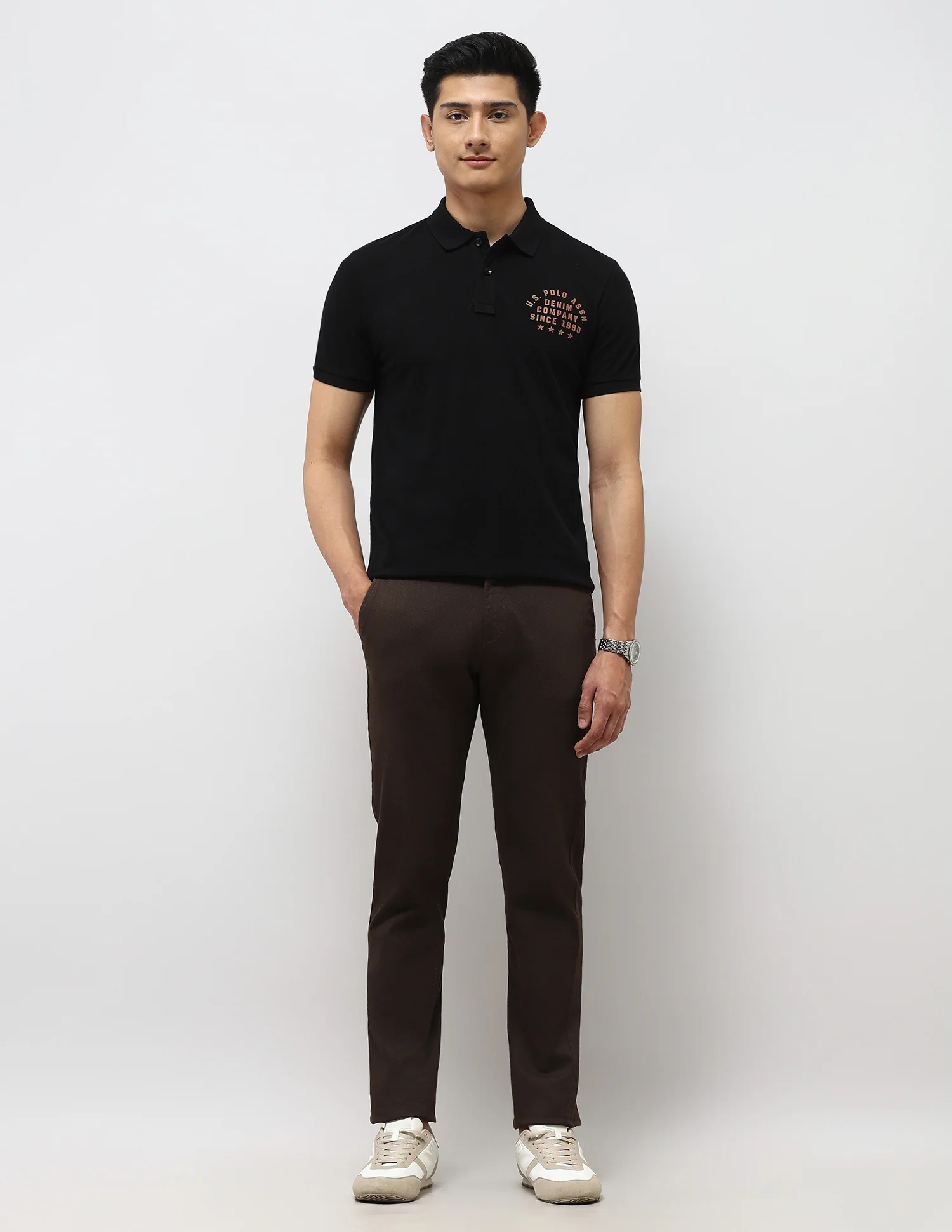 Brand Embossed Muscle Fit Polo Shirt - Image 3