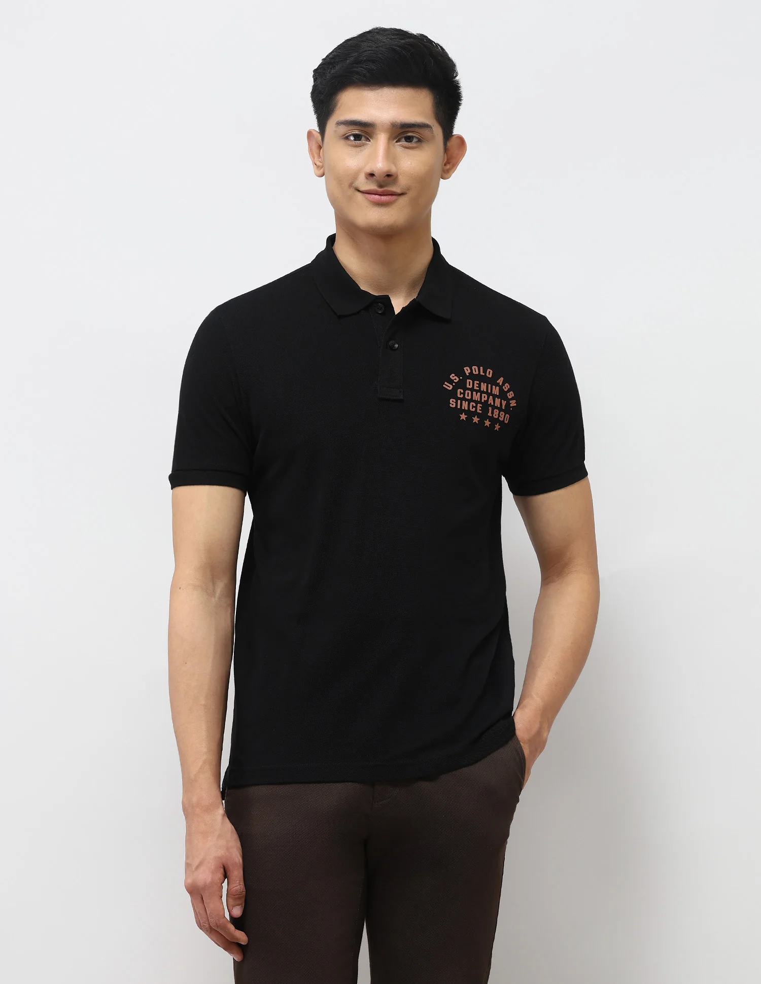 Brand Embossed Muscle Fit Polo Shirt - Image 6