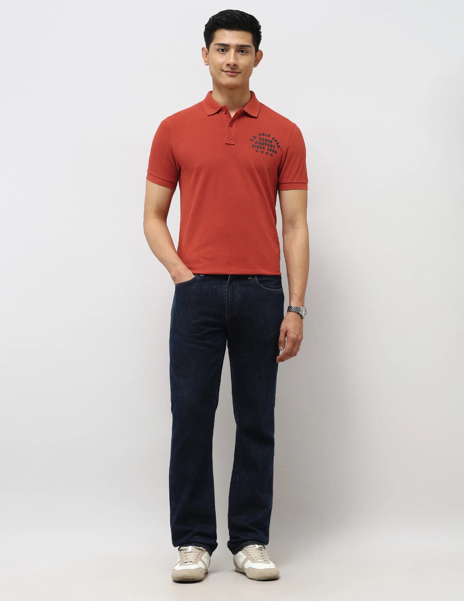 Brand Embossed Muscle Fit Polo Shirt - Image 3