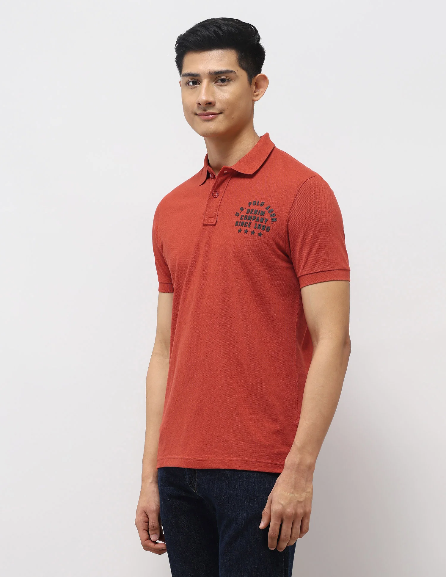 Brand Embossed Muscle Fit Polo Shirt - Image 4