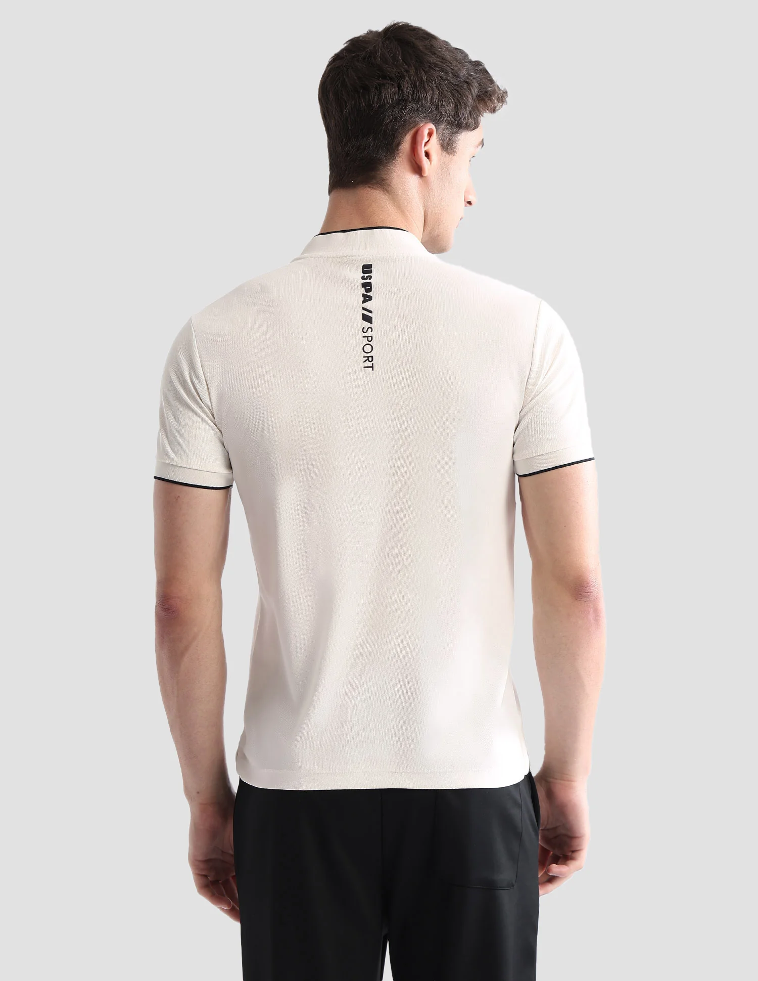 Brand Embossed Regular Fit Active Polo Shirt - Image 5