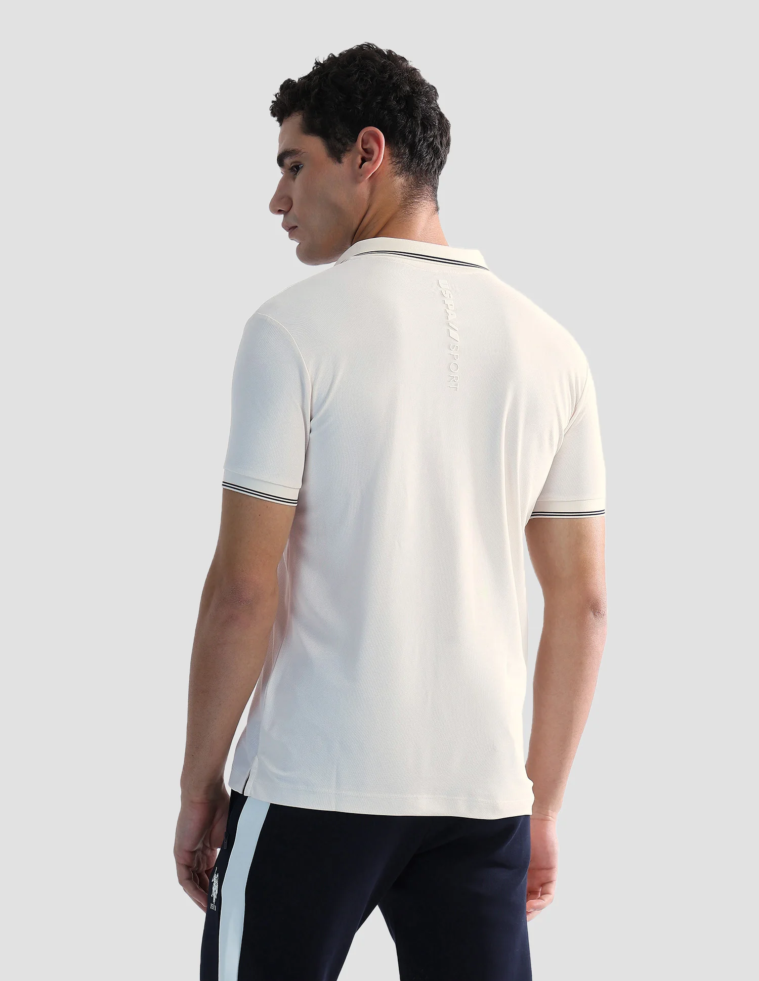 Brand Embossed Regular Fit Active Polo Shirt - Image 5