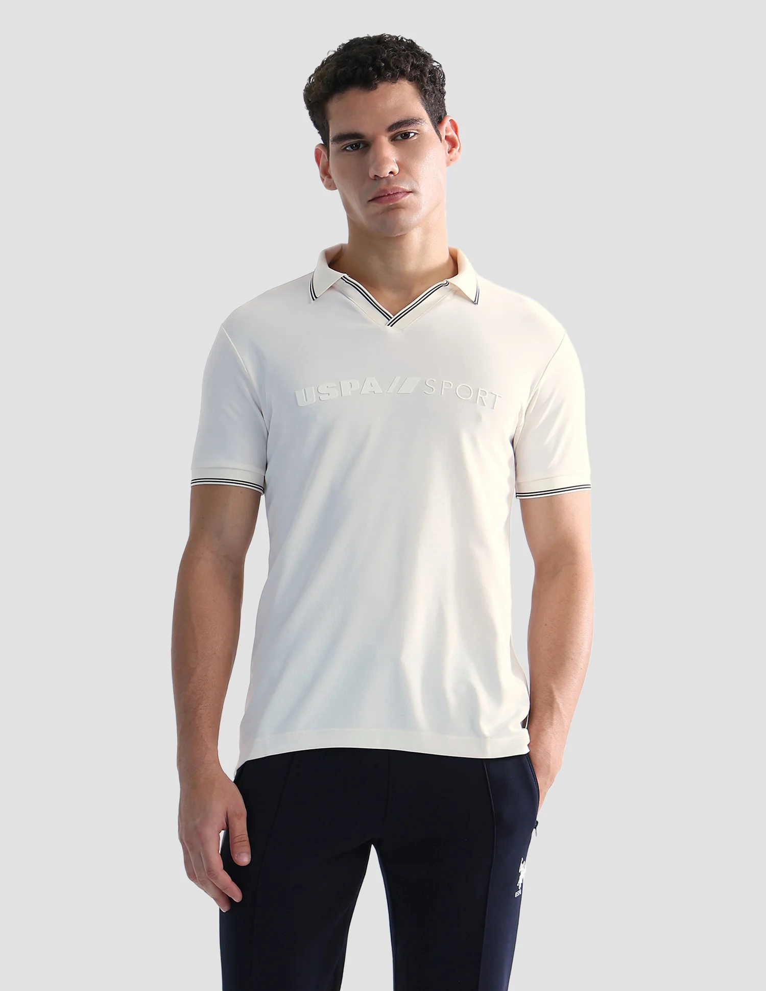 Brand Embossed Regular Fit Active Polo Shirt - Image 6