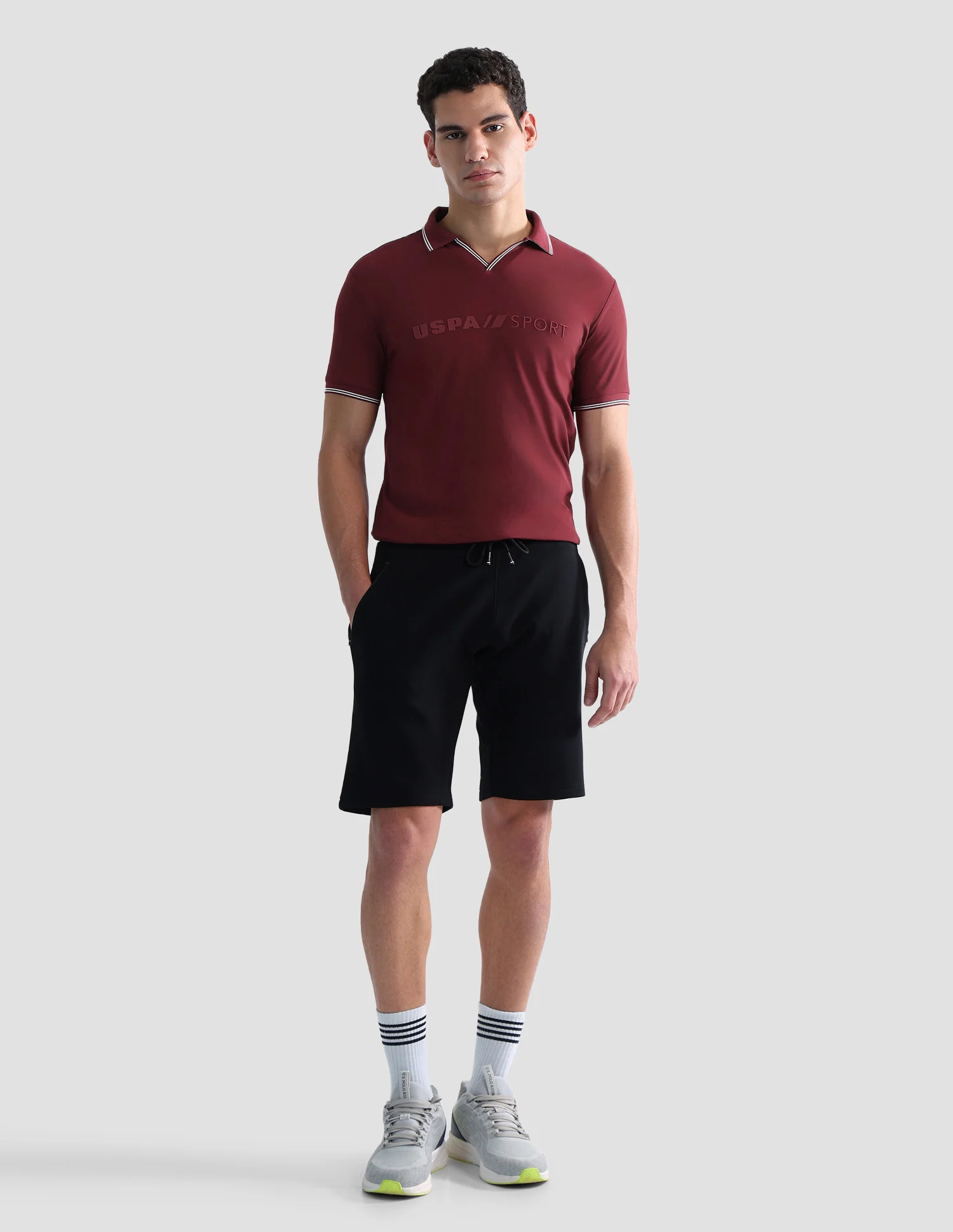 Brand Embossed Regular Fit Active Polo Shirt - Image 3