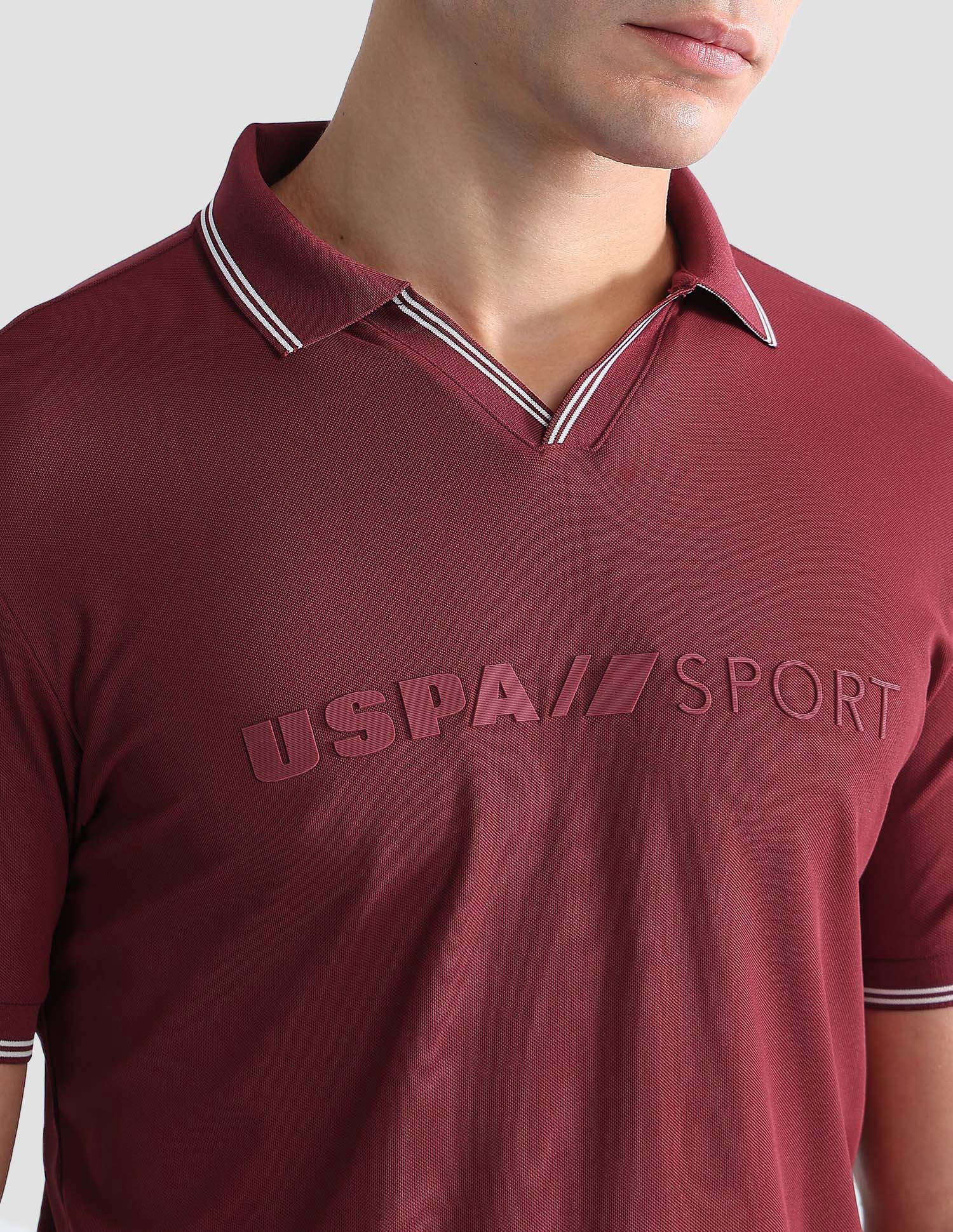 Brand Embossed Regular Fit Active Polo Shirt - Image 7