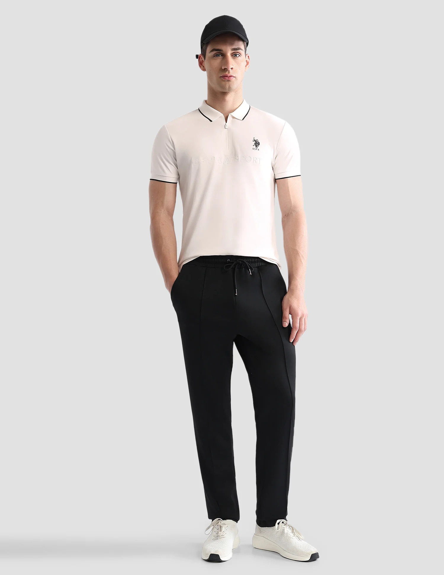 Brand Embossed Regular Fit Active Polo Shirt - Image 3