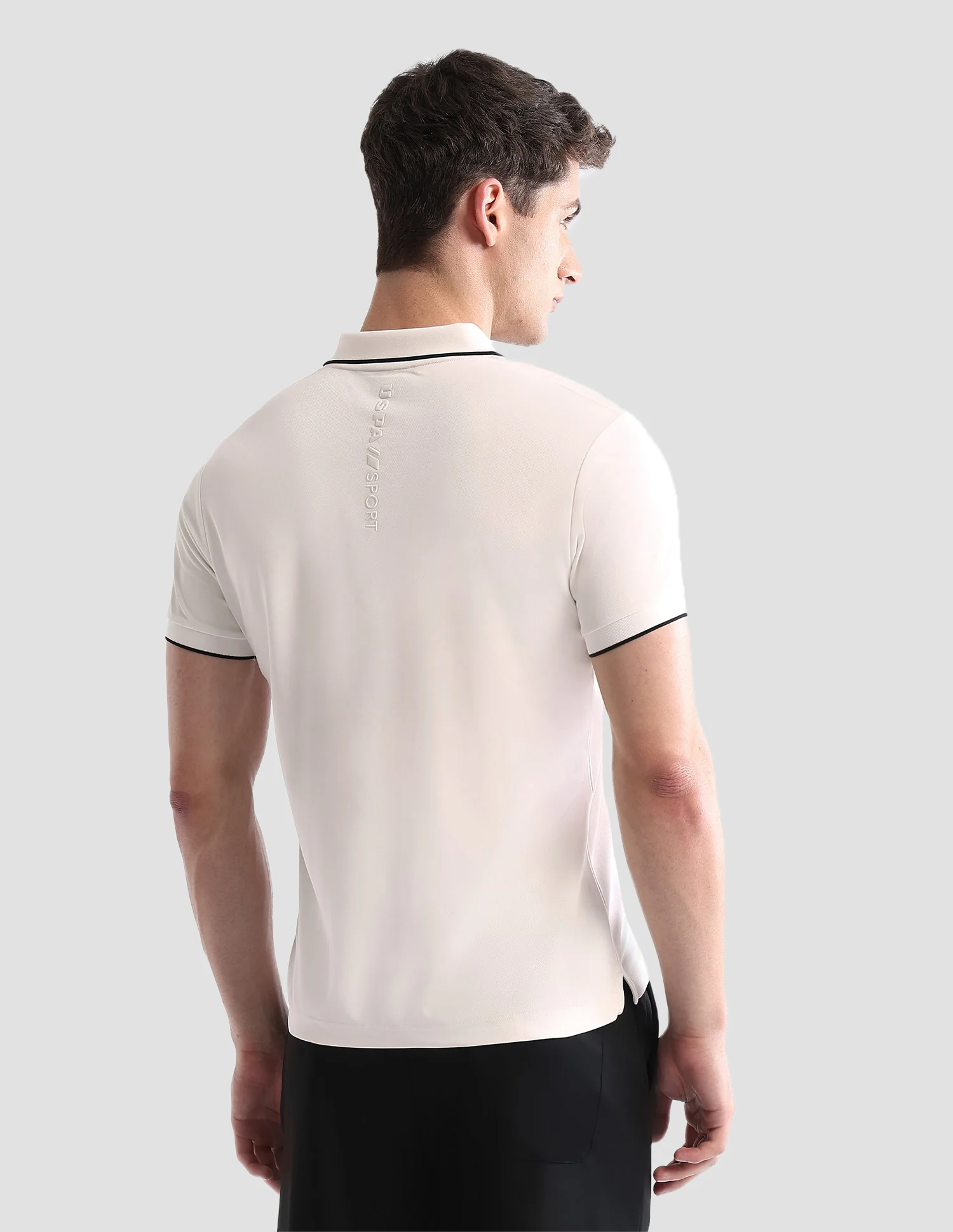 Brand Embossed Regular Fit Active Polo Shirt - Image 5