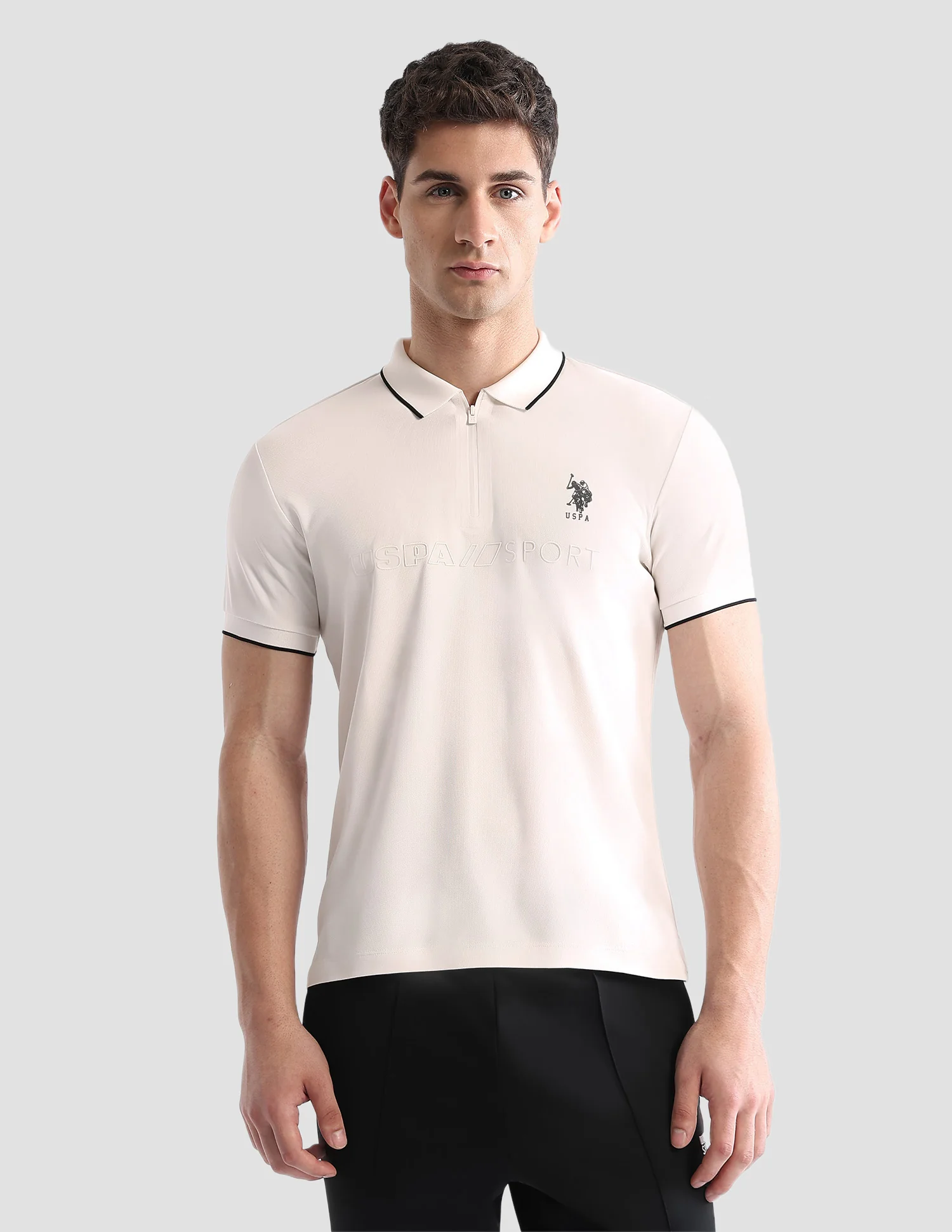 Brand Embossed Regular Fit Active Polo Shirt - Image 6