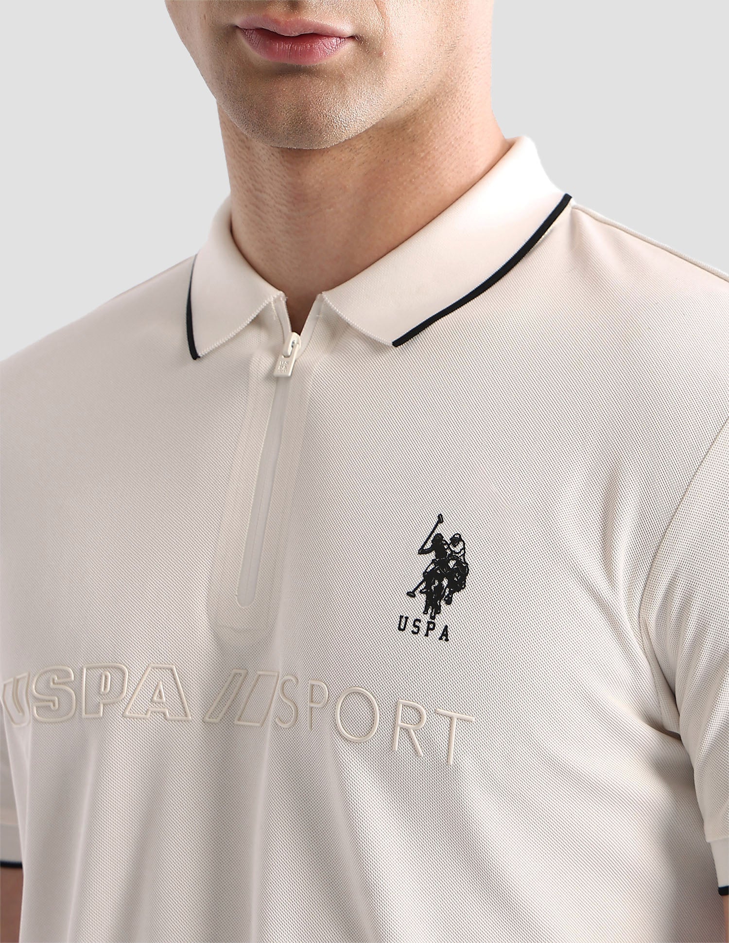 Brand Embossed Regular Fit Active Polo Shirt - Image 7