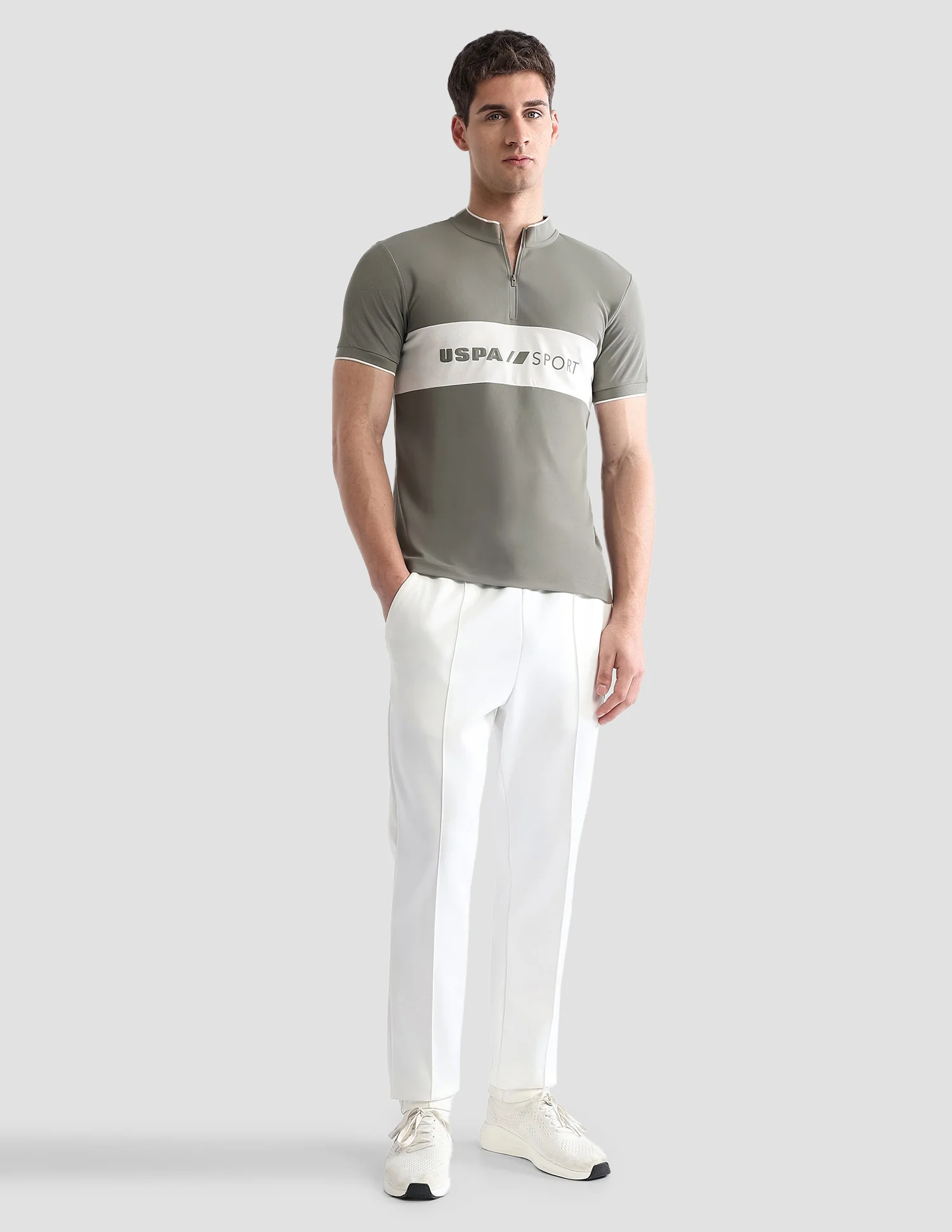 Brand Embossed Regular Fit Active Polo Shirt - Image 3