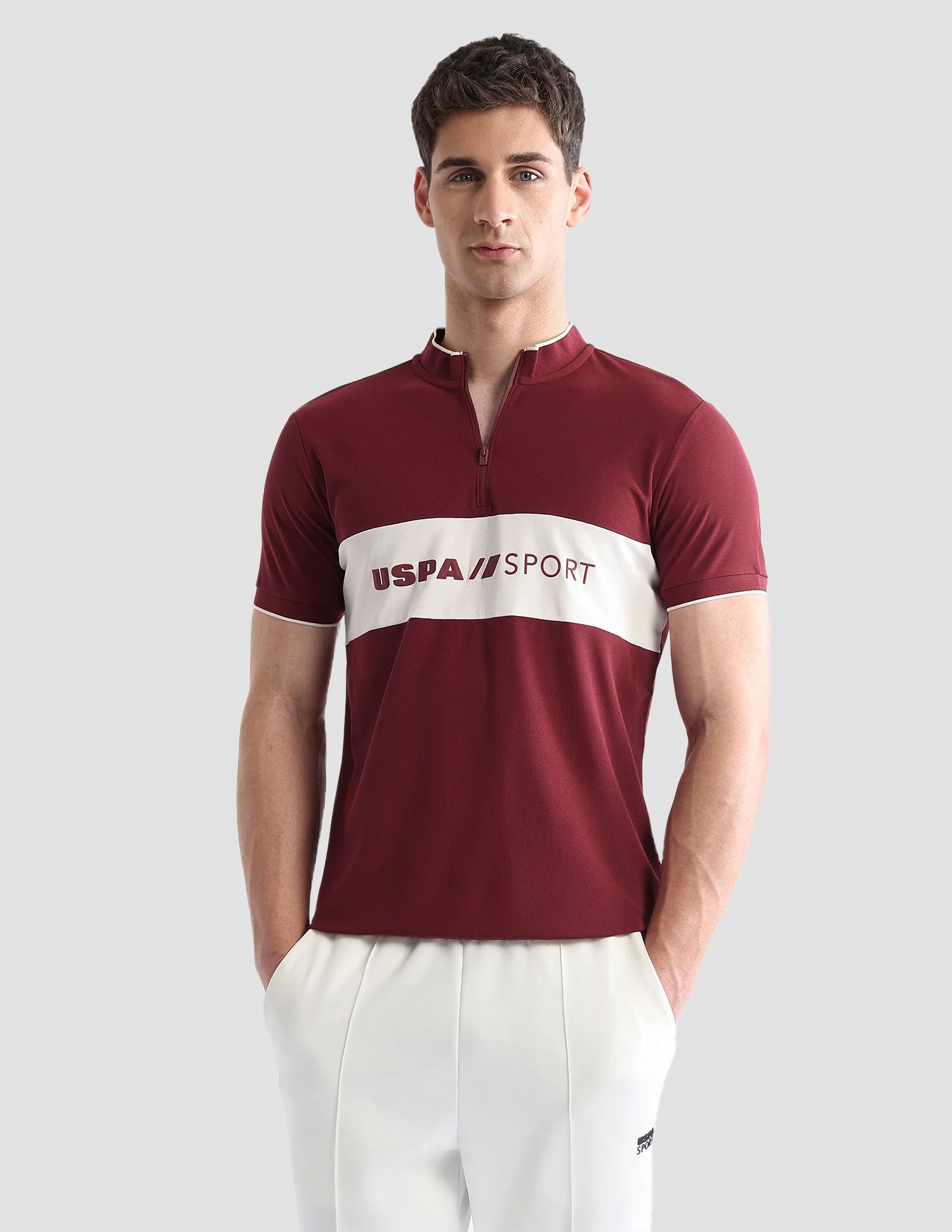 Brand Embossed Regular Fit Active Polo Shirt - Image 2