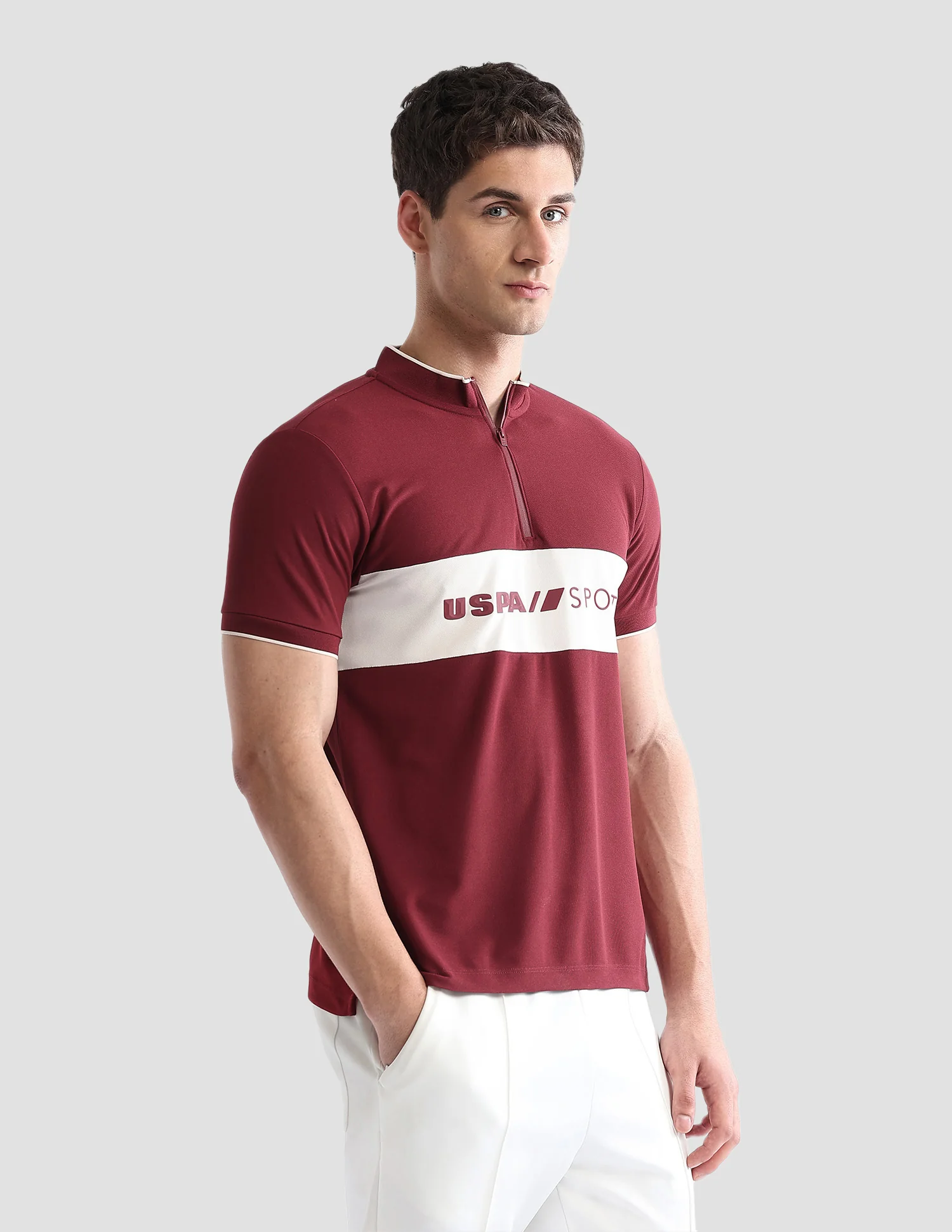 Brand Embossed Regular Fit Active Polo Shirt - Image 5