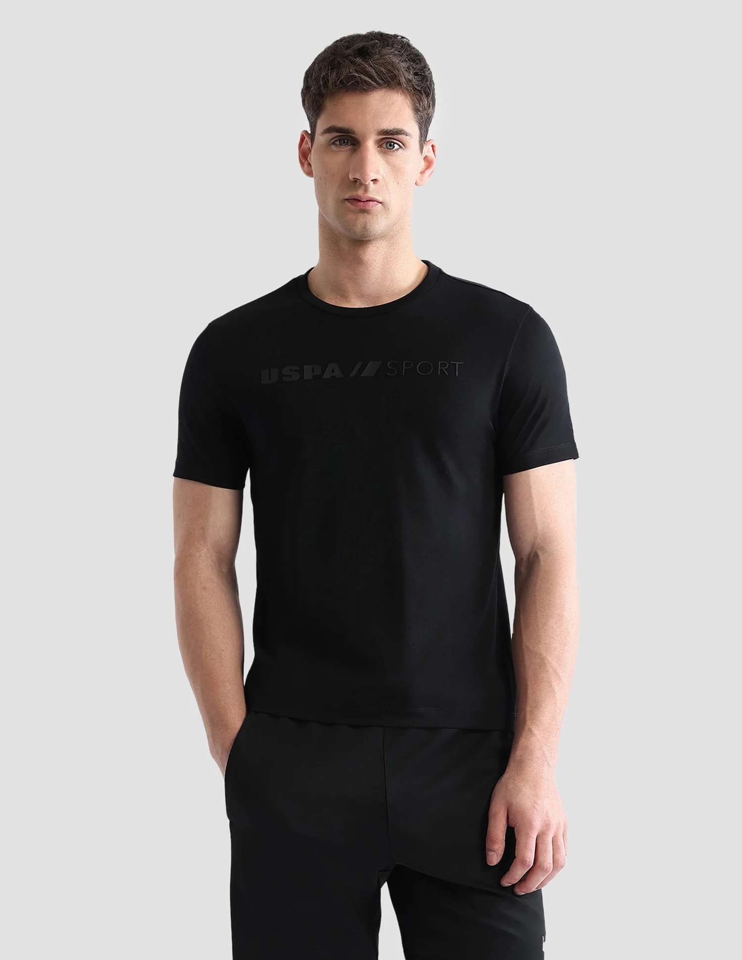 Brand Embossed Regular Fit Active T-Shirt - Image 6