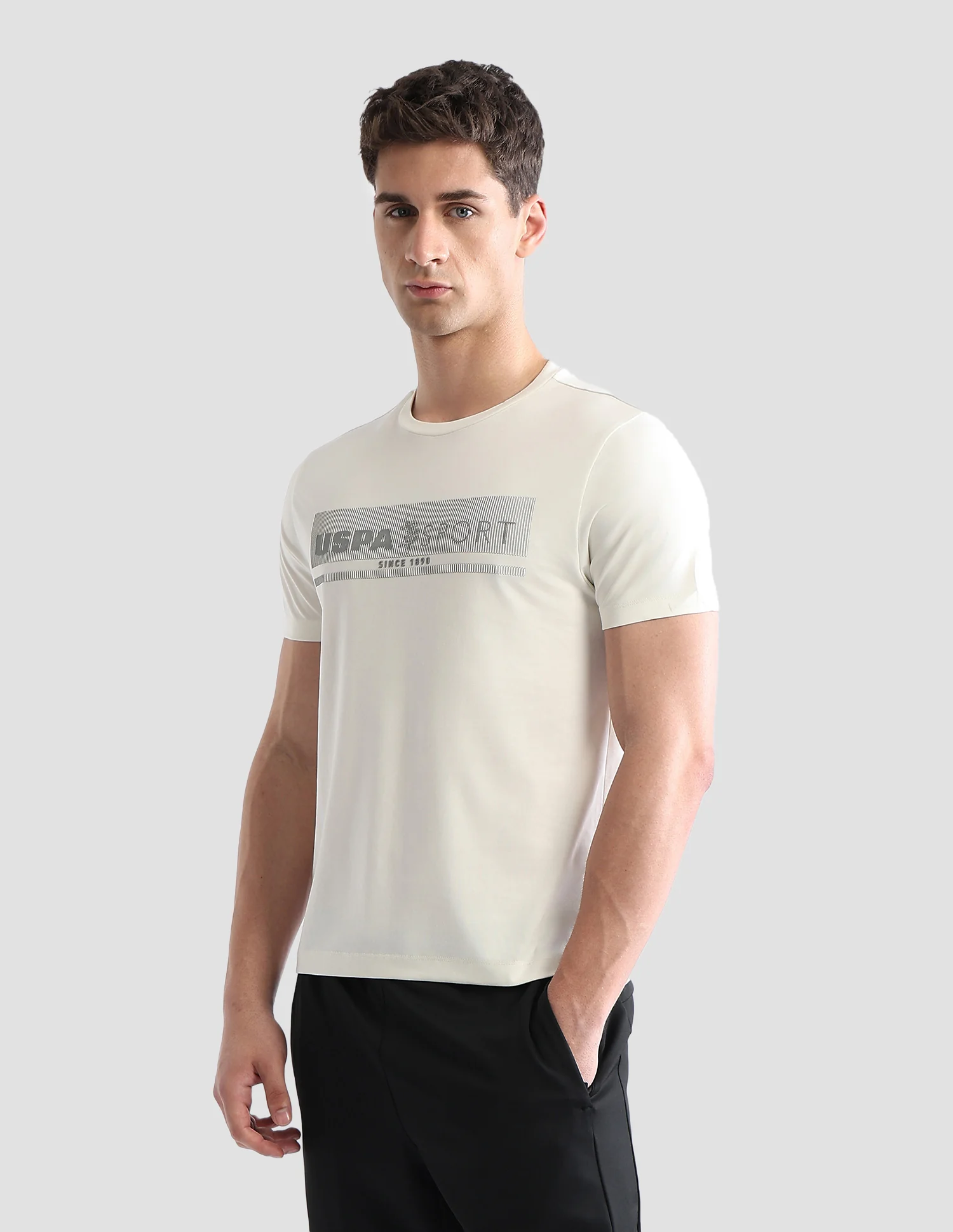Brand Embossed Regular Fit Active T-Shirt - Image 4