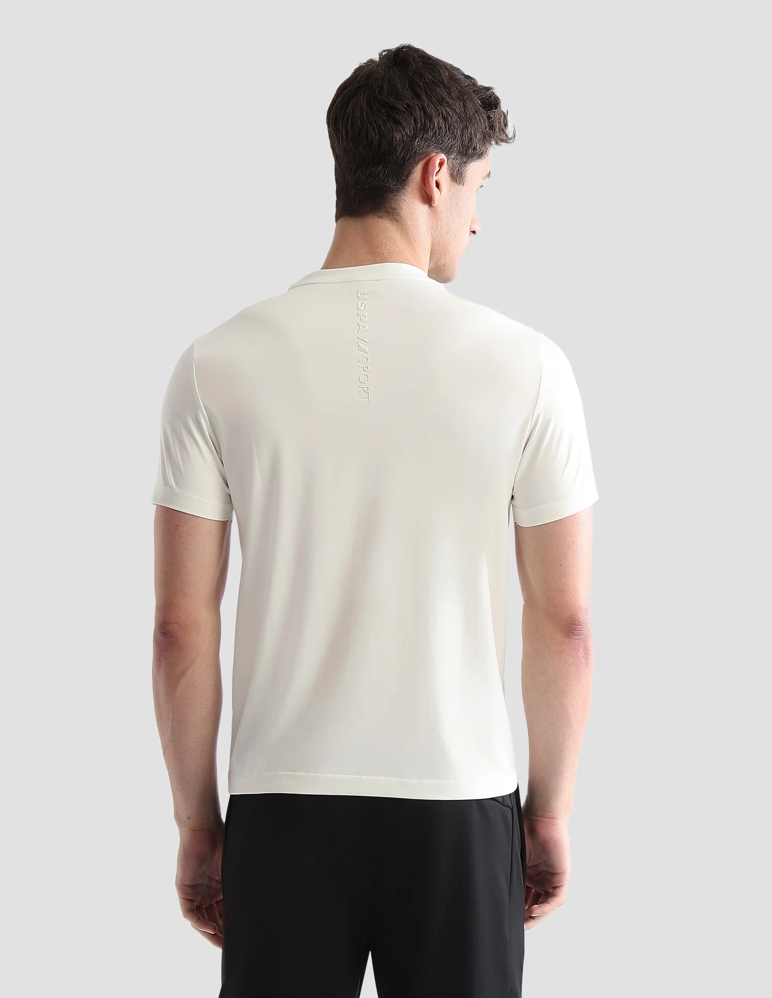 Brand Embossed Regular Fit Active T-Shirt - Image 5