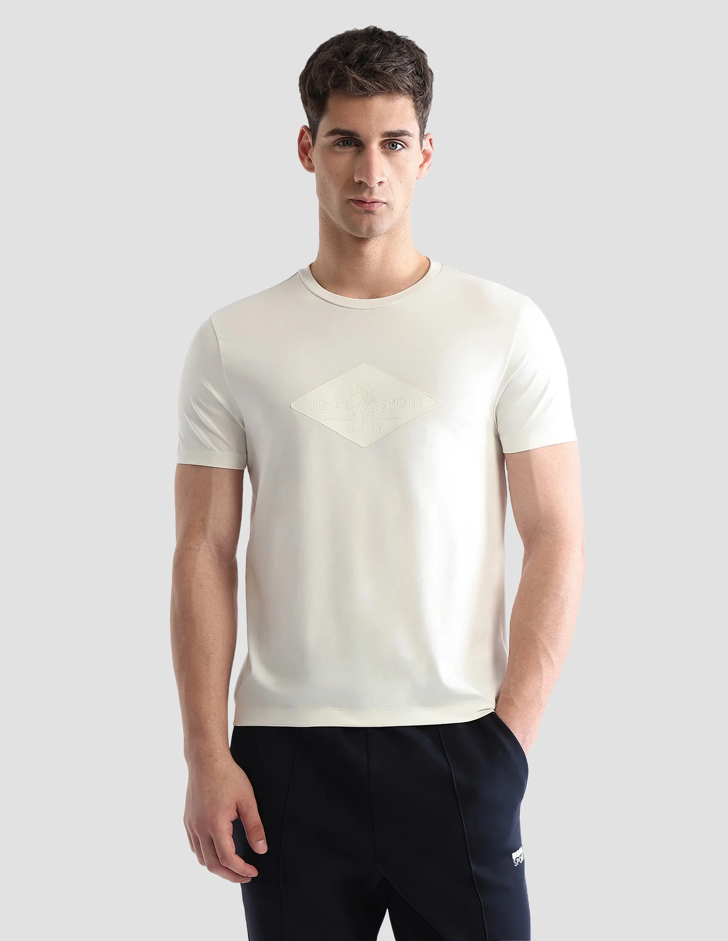 Brand Embossed Regular Fit Active T-Shirt - Image 6