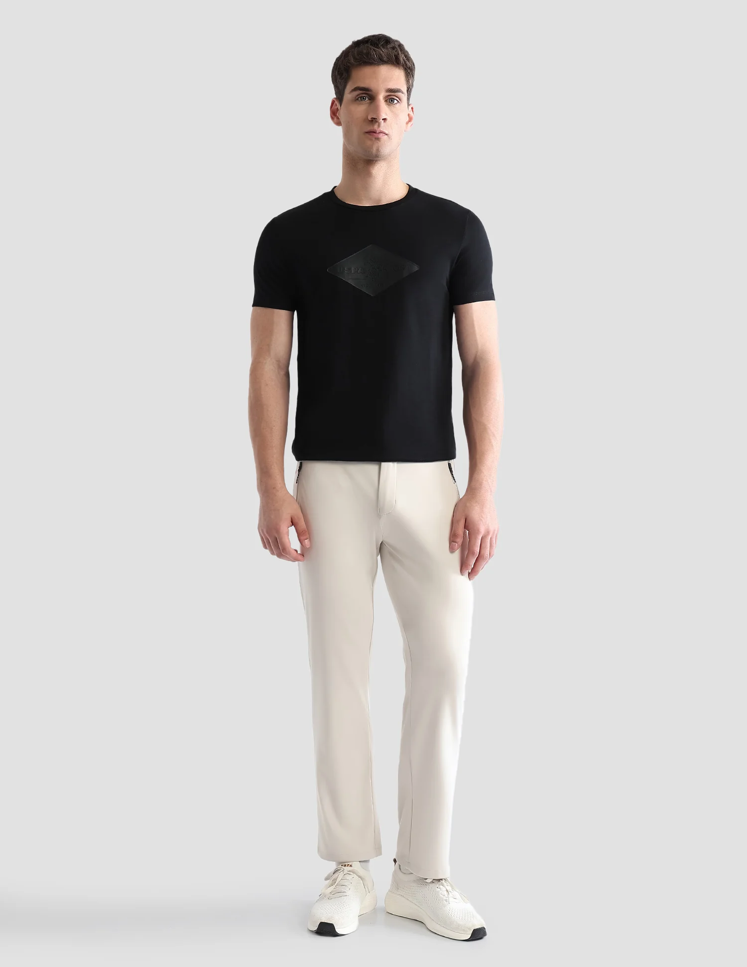Brand Embossed Regular Fit Active T-Shirt - Image 3