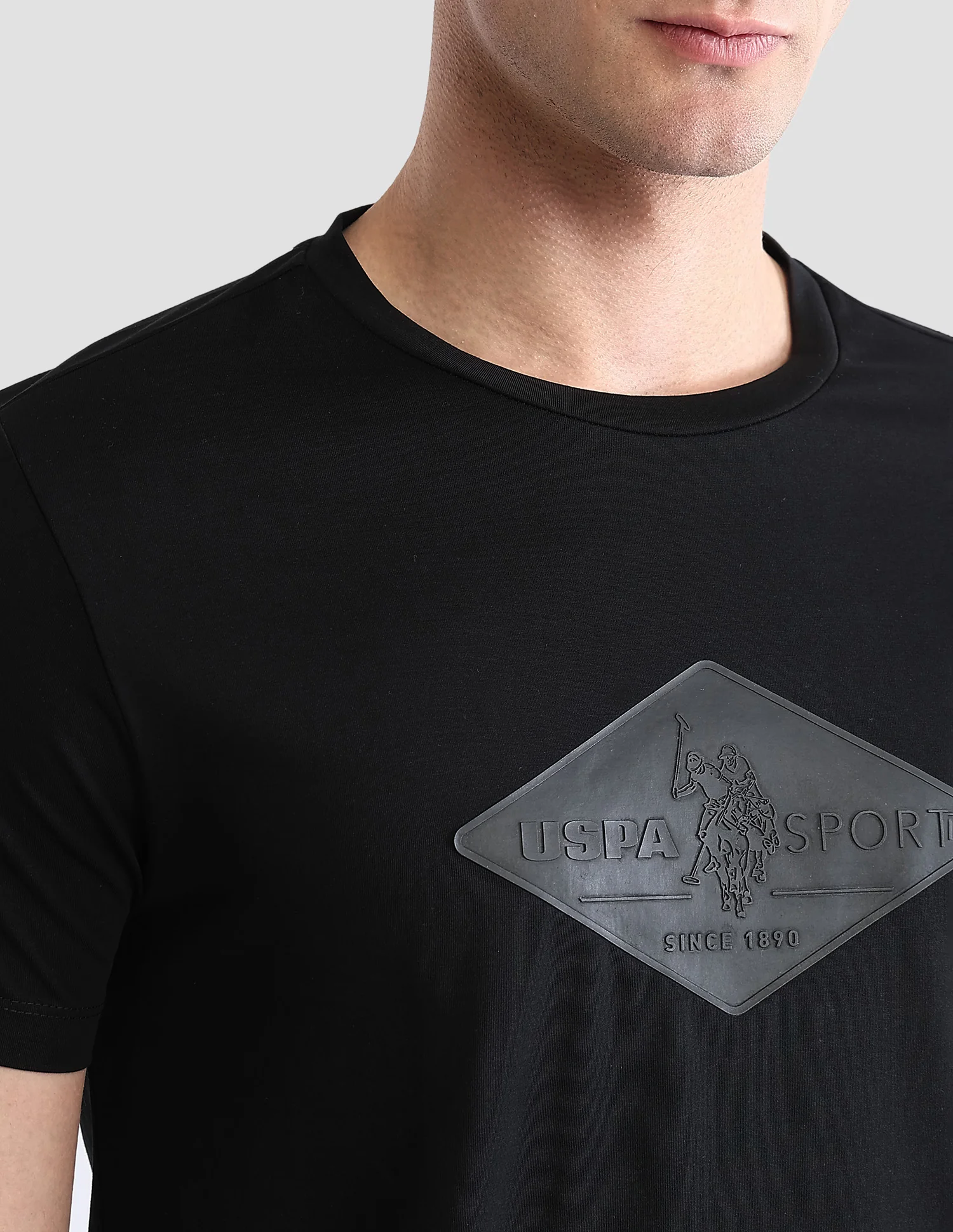 Brand Embossed Regular Fit Active T-Shirt - Image 7