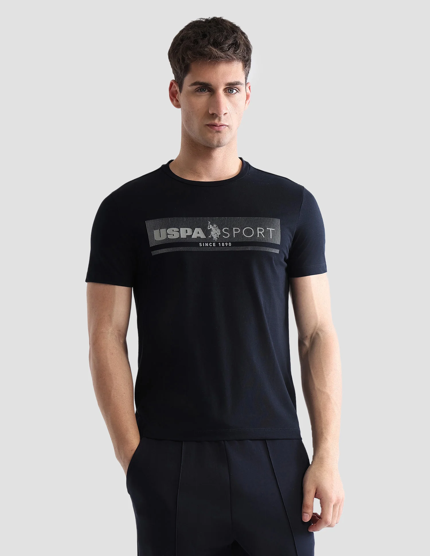 Brand Embossed Regular Fit Active T-Shirt - Image 6