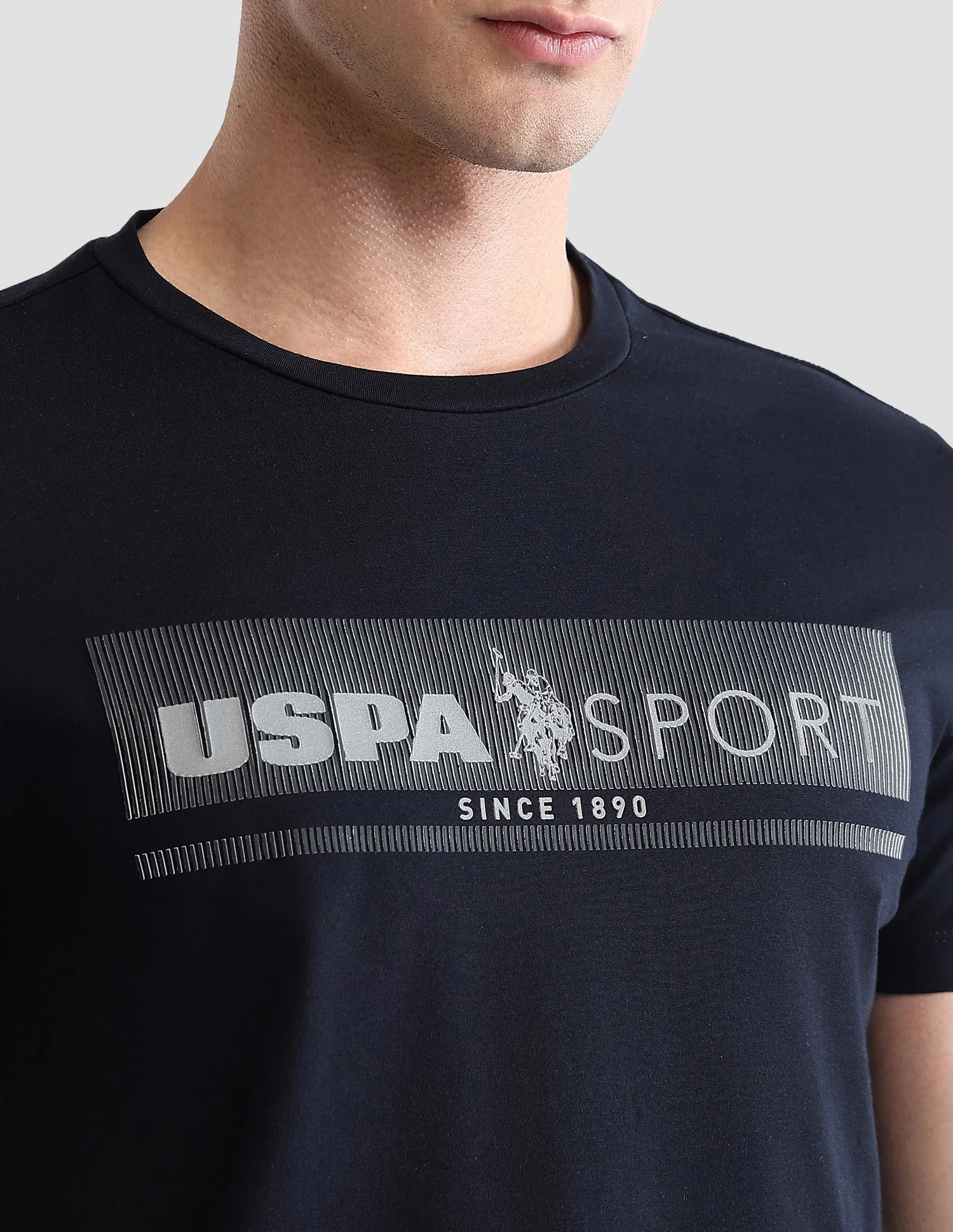 Brand Embossed Regular Fit Active T-Shirt - Image 7