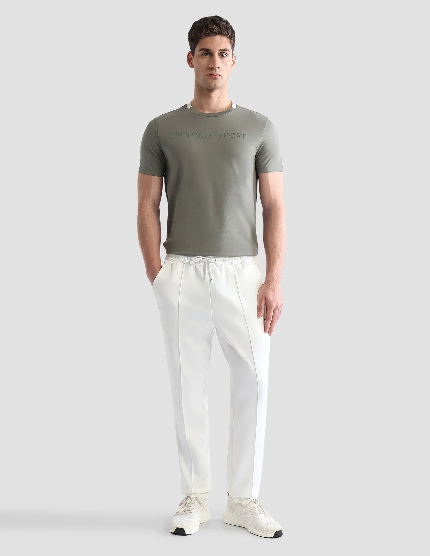 Brand Embossed Regular Fit Active T-Shirt - Image 3