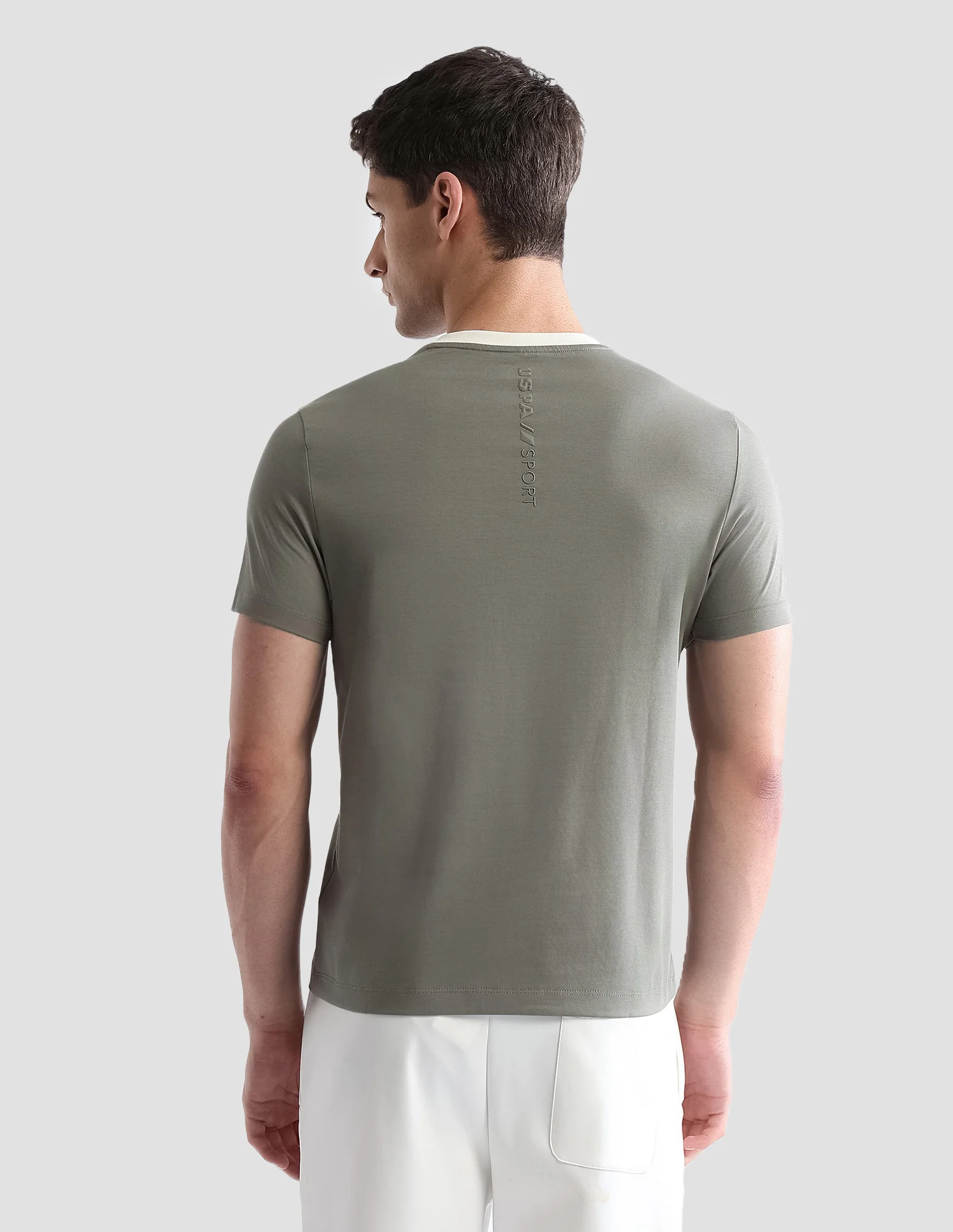 Brand Embossed Regular Fit Active T-Shirt - Image 5