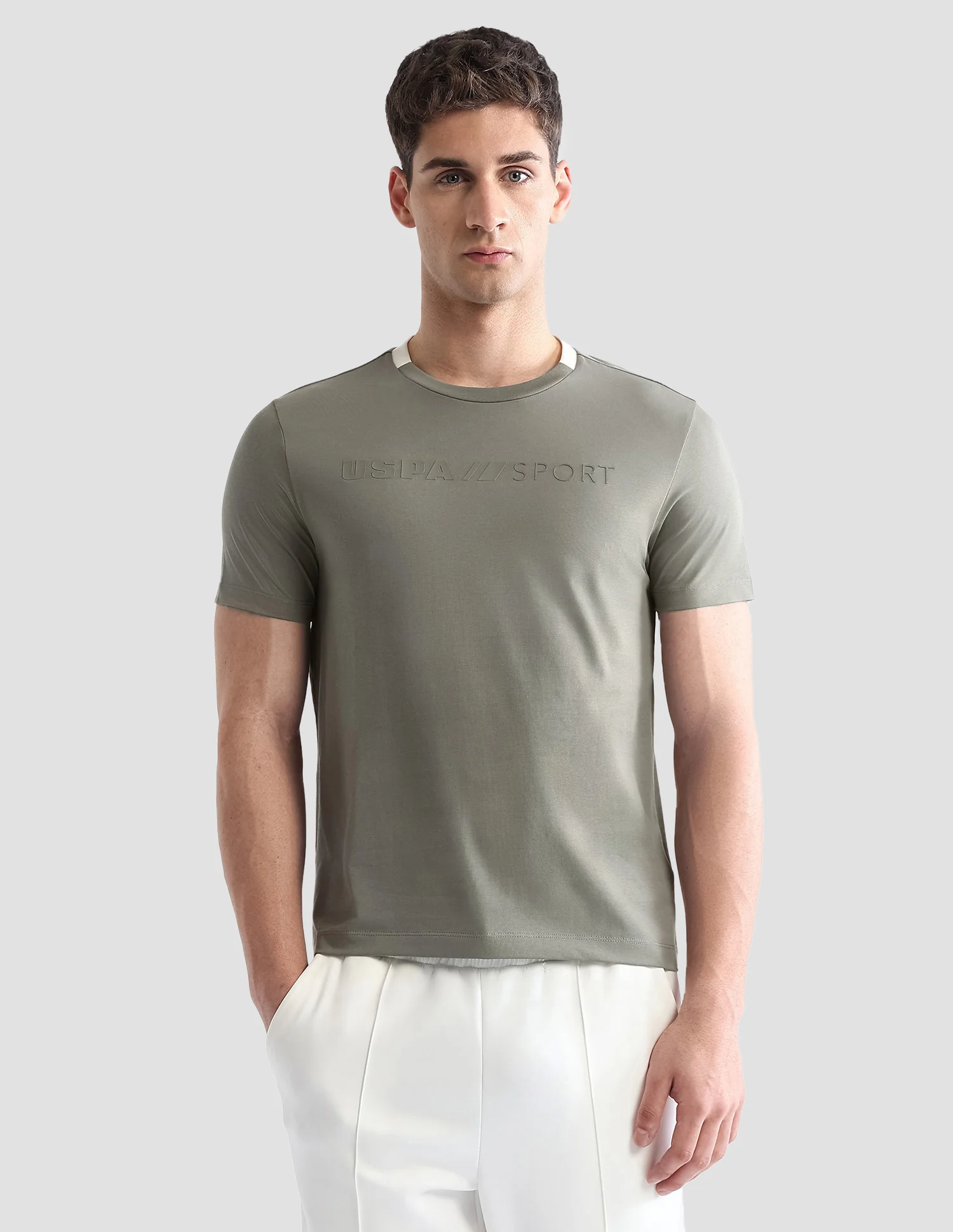 Brand Embossed Regular Fit Active T-Shirt - Image 6
