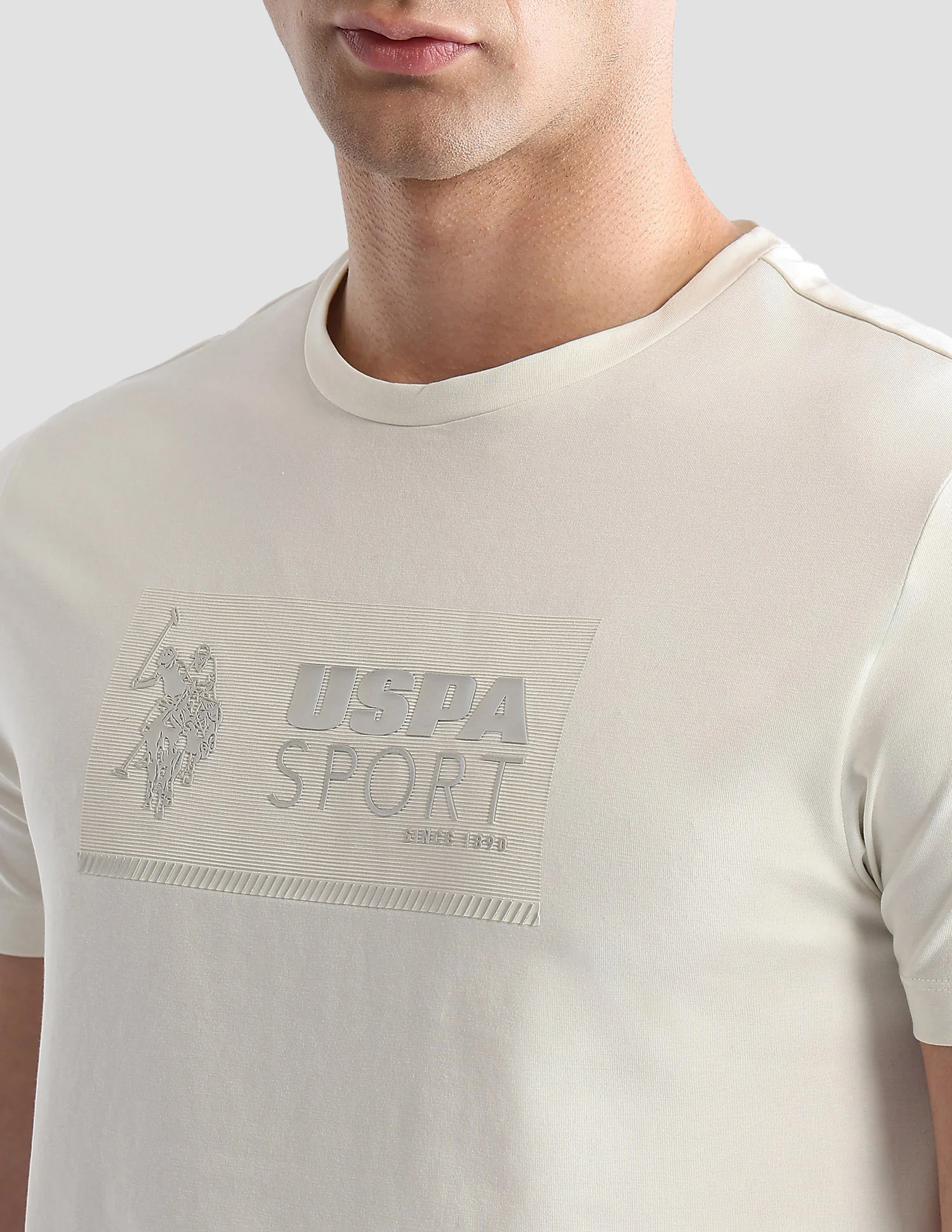 Brand Embossed Regular Fit Active T-Shirt - Image 8