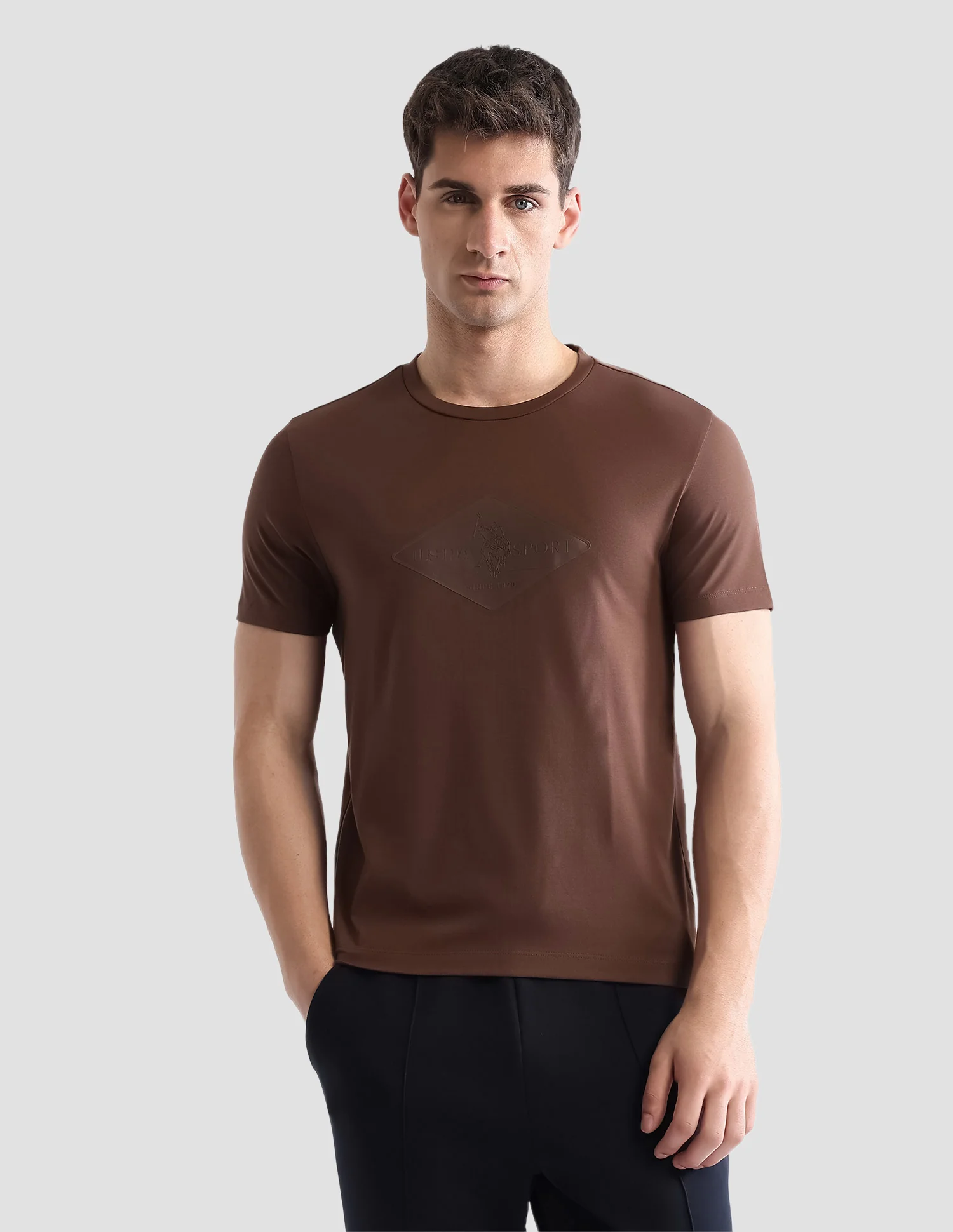Brand Embossed Regular Fit Active T-Shirt - Image 6
